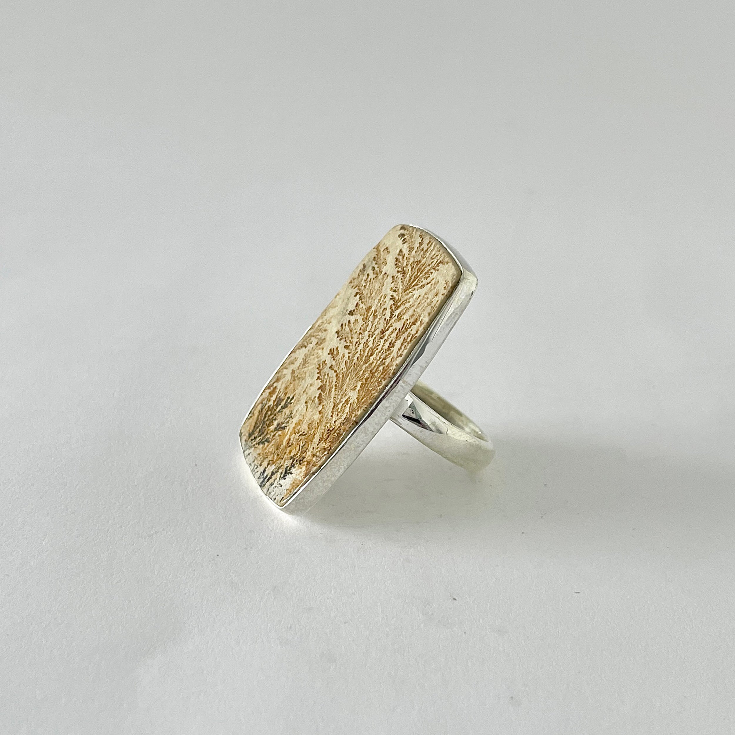 Psilomelane Dendrite Ring-(PSD-2-19)