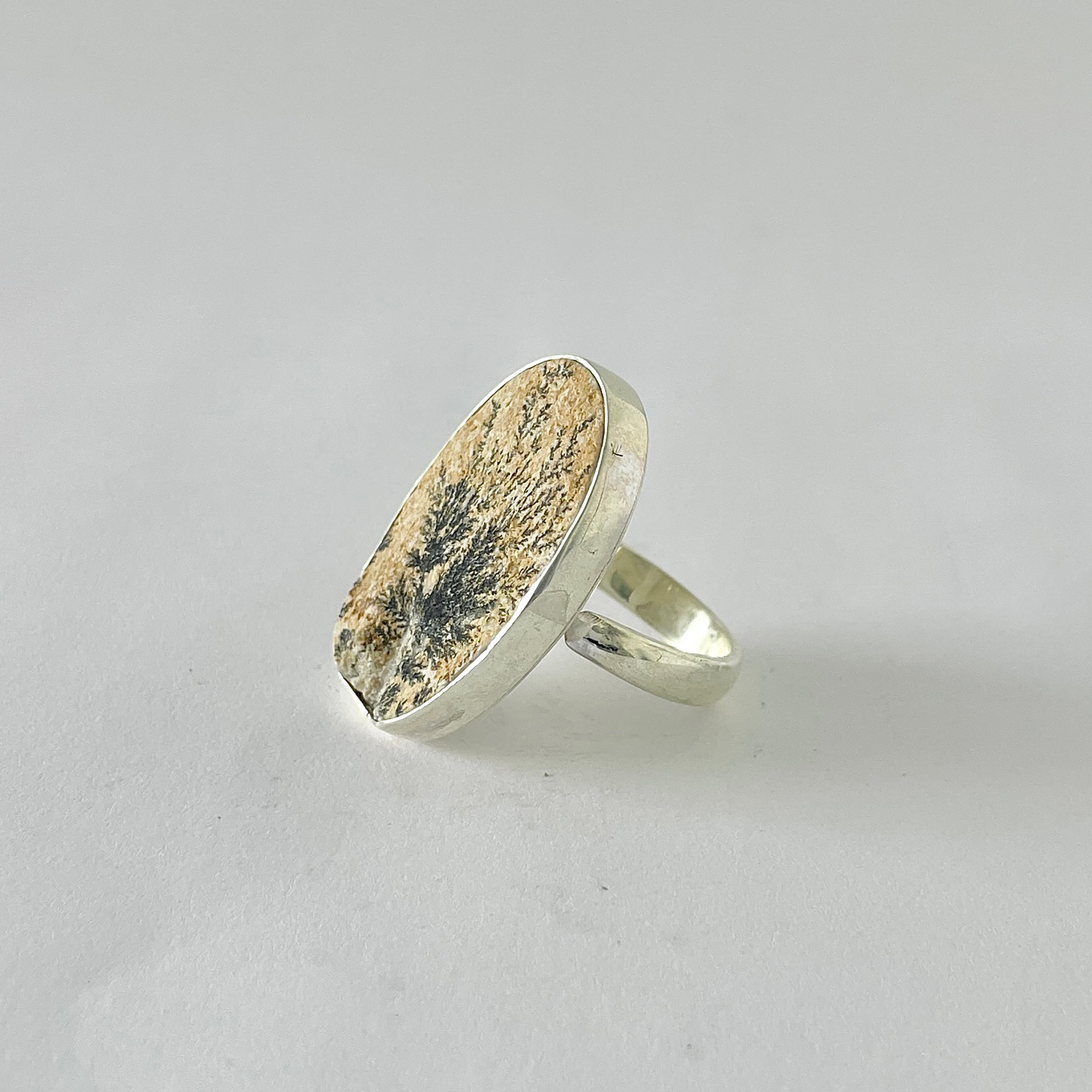 Psilomelane Dendrite Ring-(PSD-2-28)