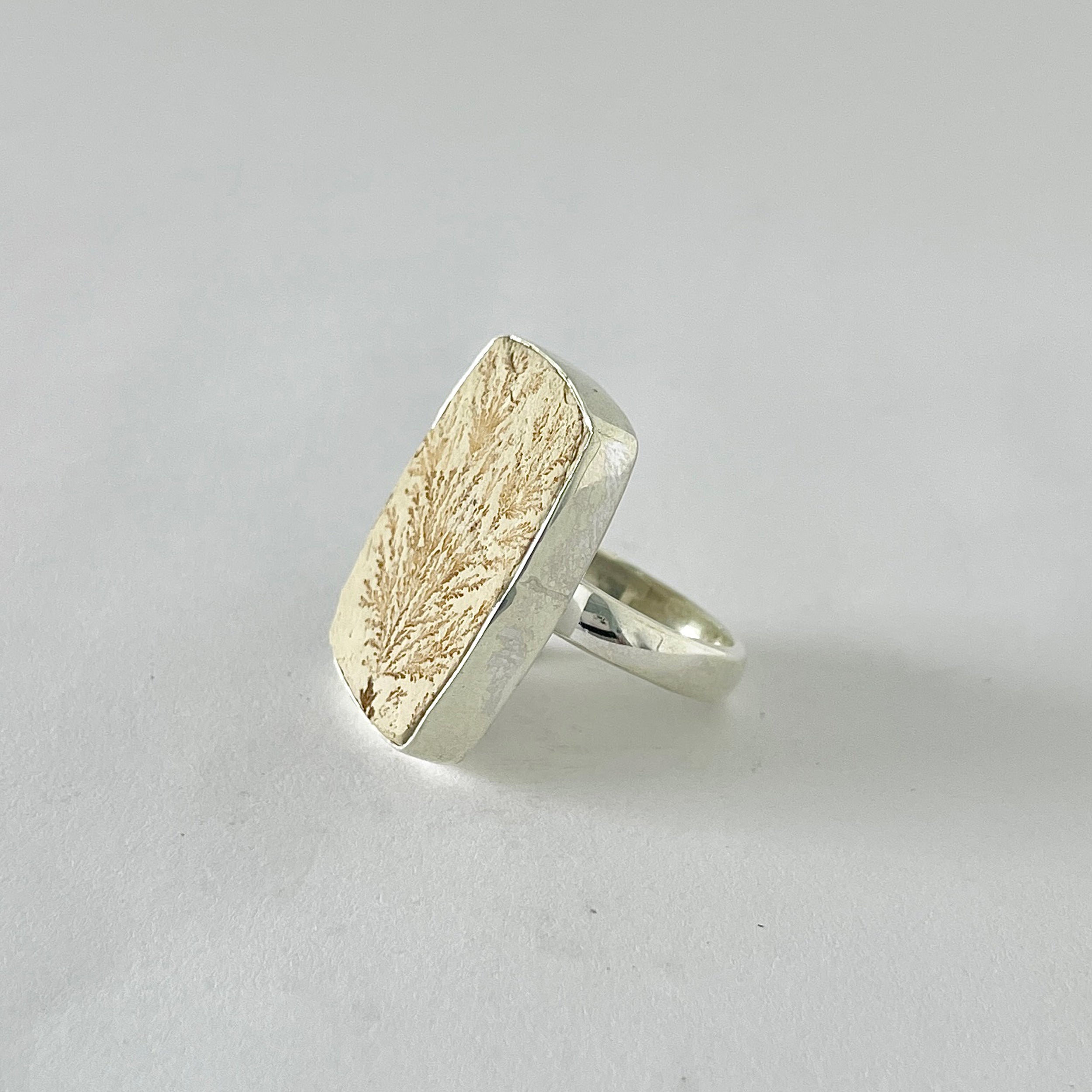 Psilomelane Dendrite Ring-(PSD-2-29)