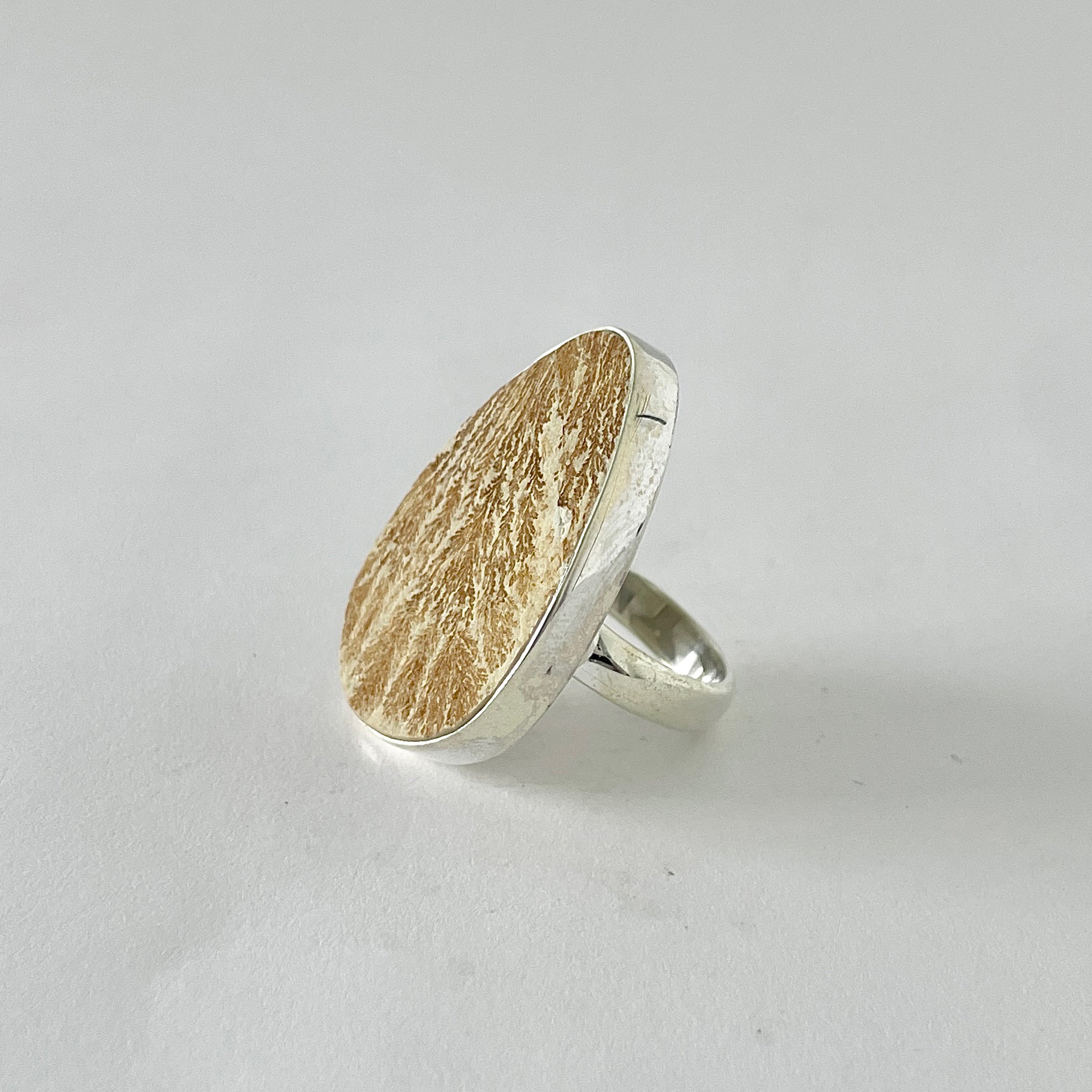 Psilomelane Dendrite Ring-(PSD-2-30)