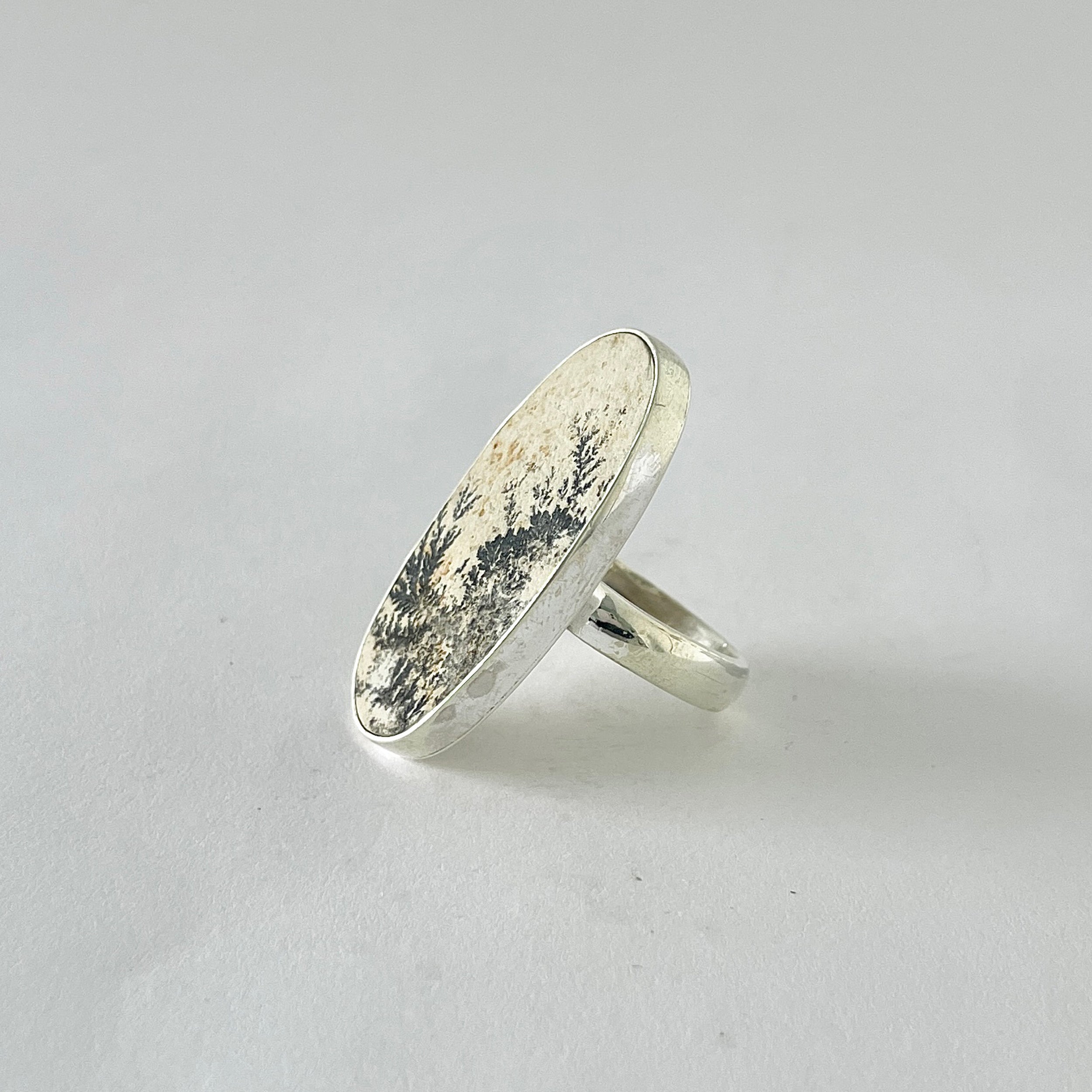 Psilomelane Dendrite Ring-(PSD-2-38)