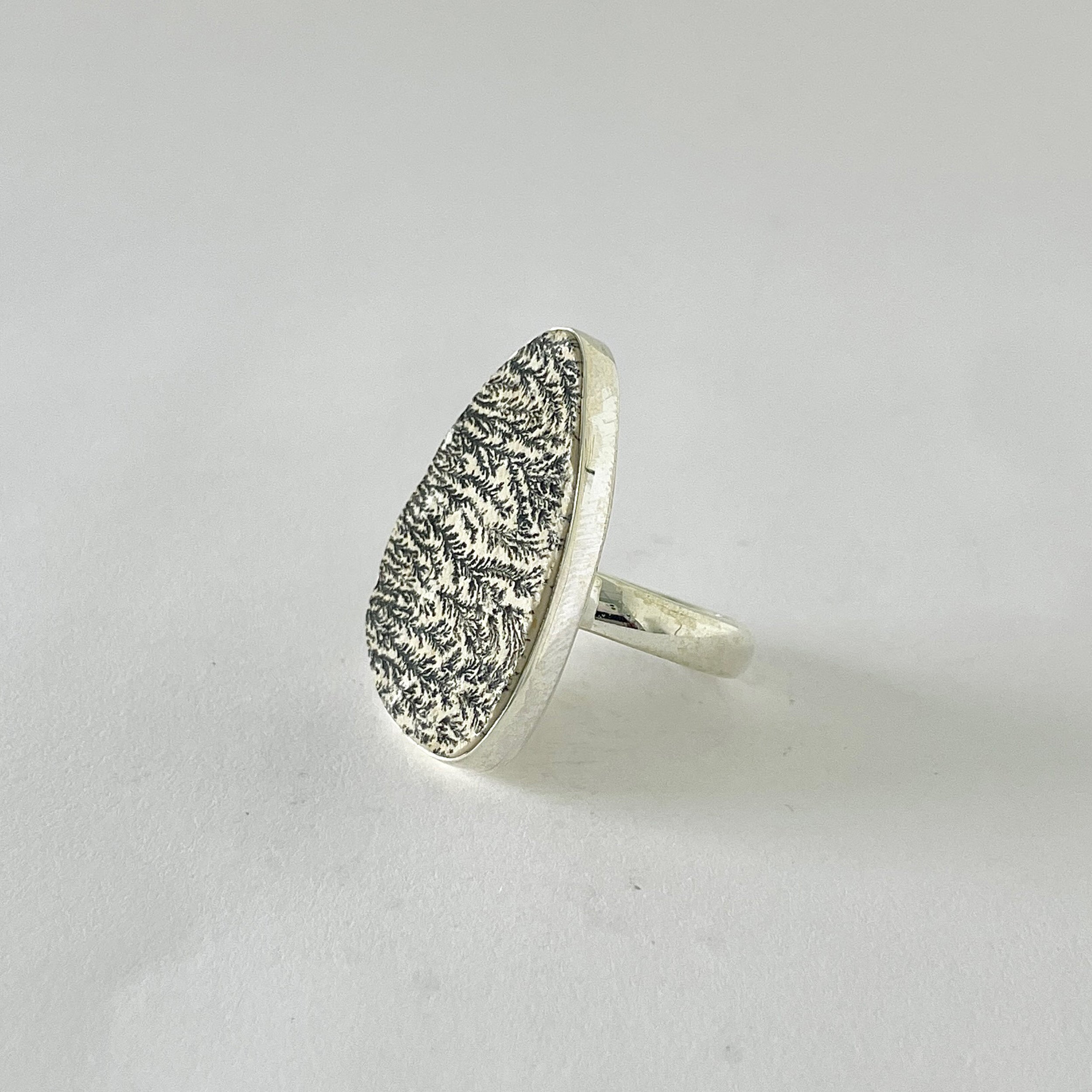 Psilomelane Dendrite Ring-(PSD-2-40)