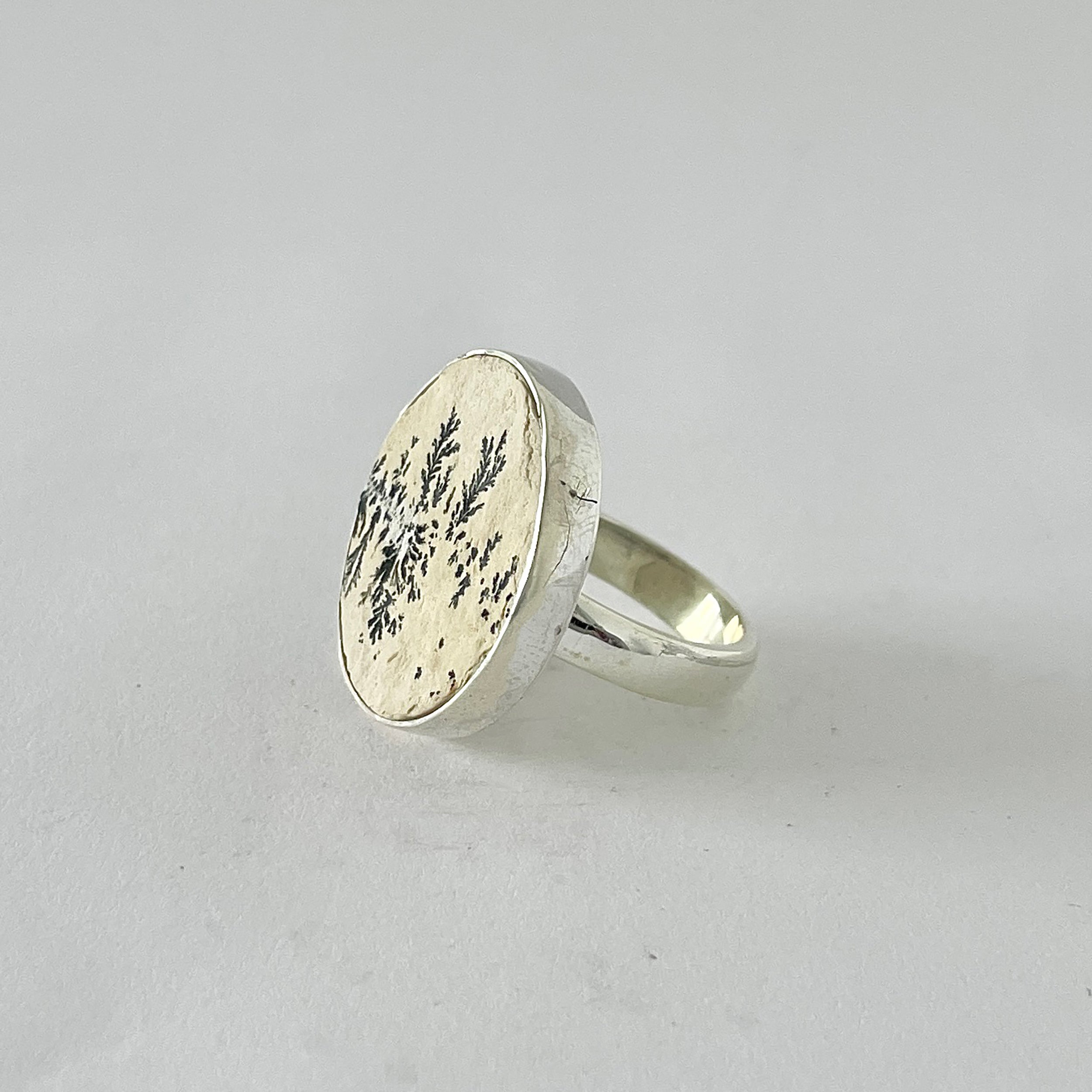 Psilomelane Dendrite Ring-(PSD-2-8)