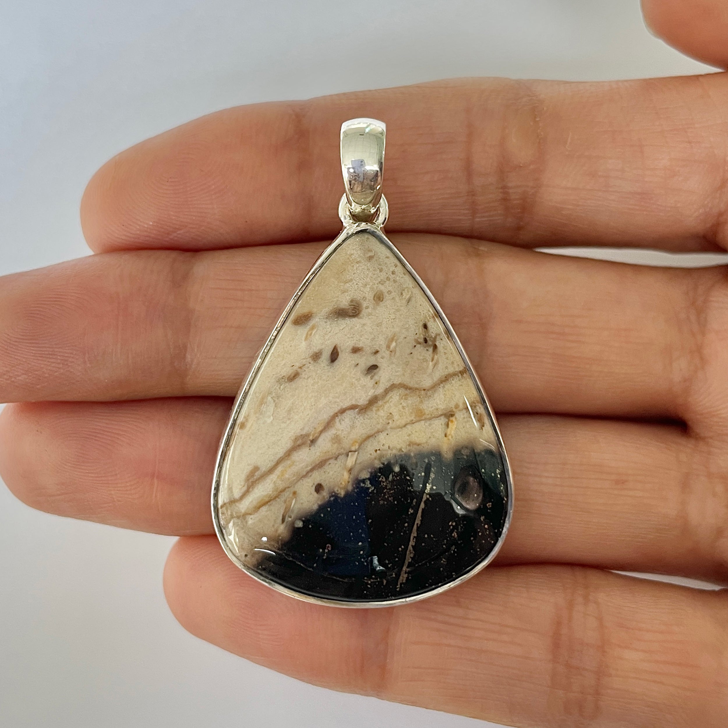 Plumroot Agate Pendant-(PTJ-1-12)