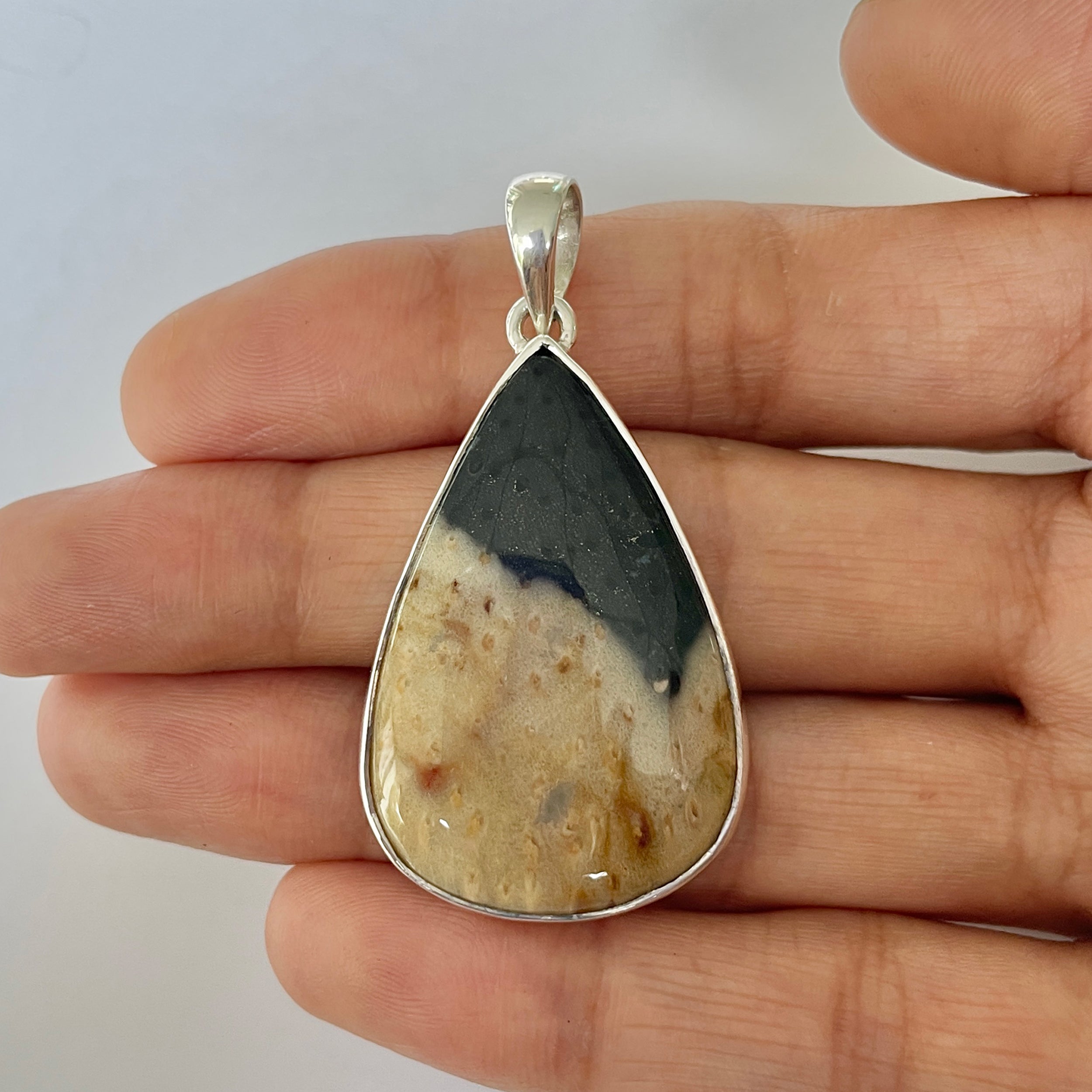 Plumroot Agate Pendant-(PTJ-1-4)