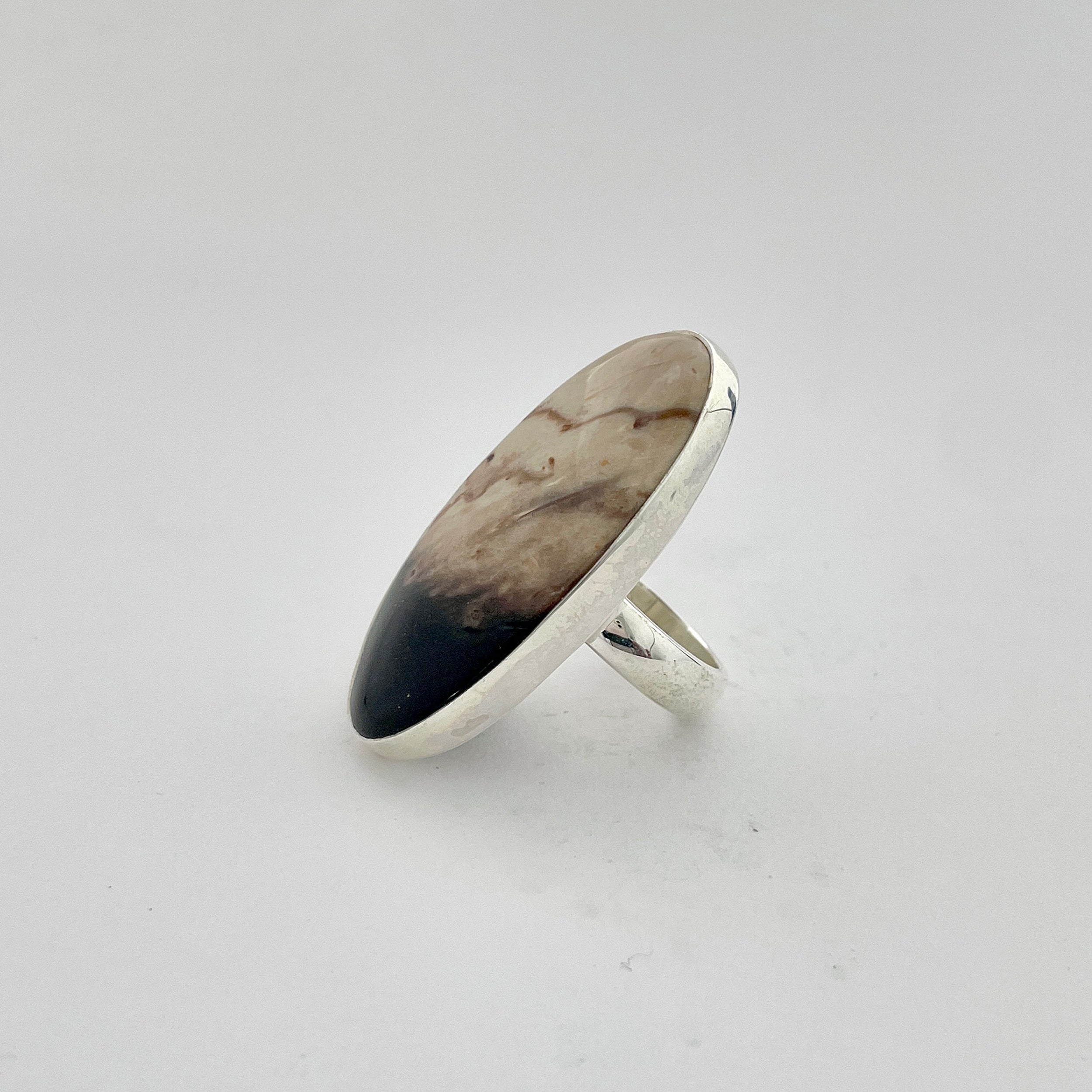 Plumroot Agate Ring-(PTJ-2-12)