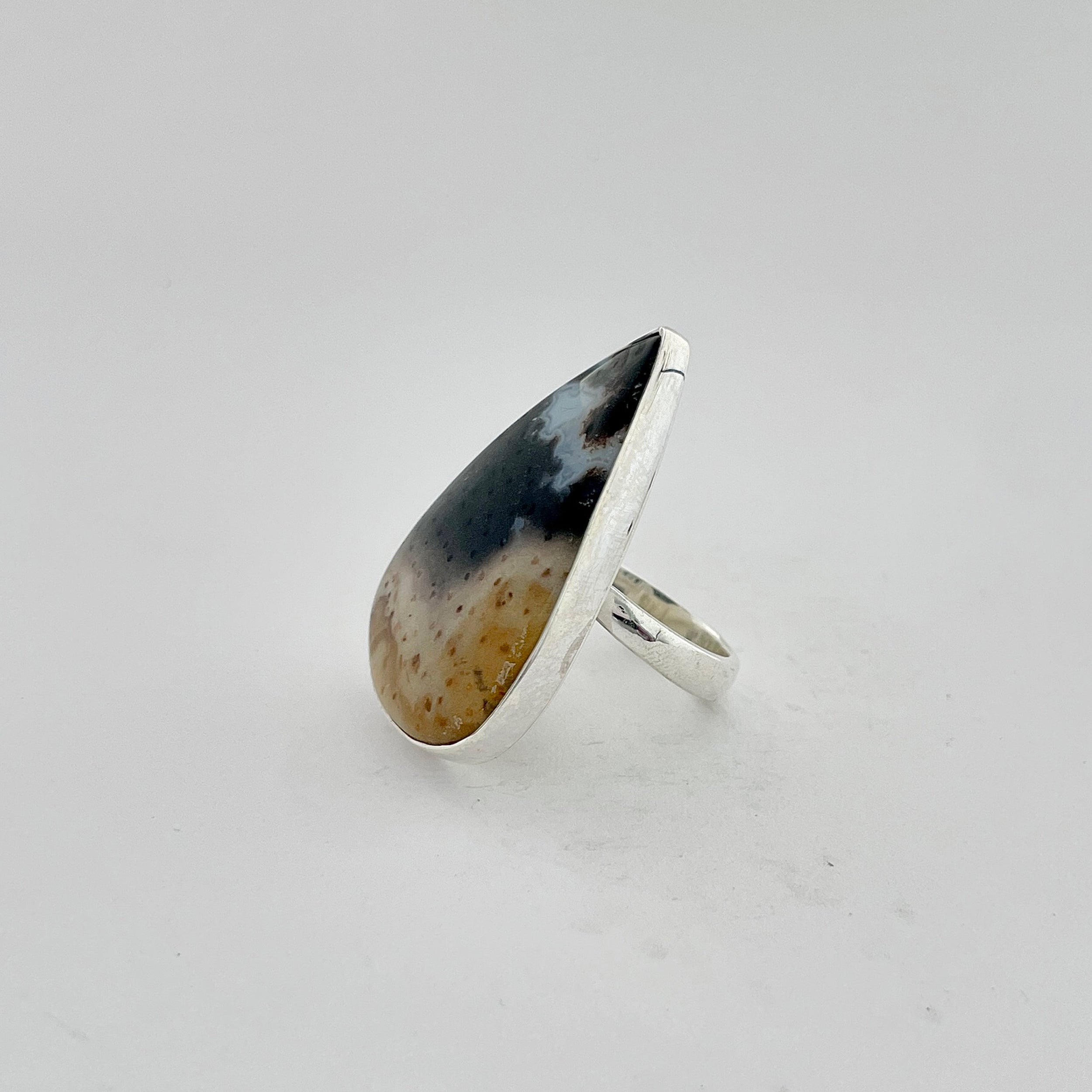 Plumroot Agate Ring-(PTJ-2-13)