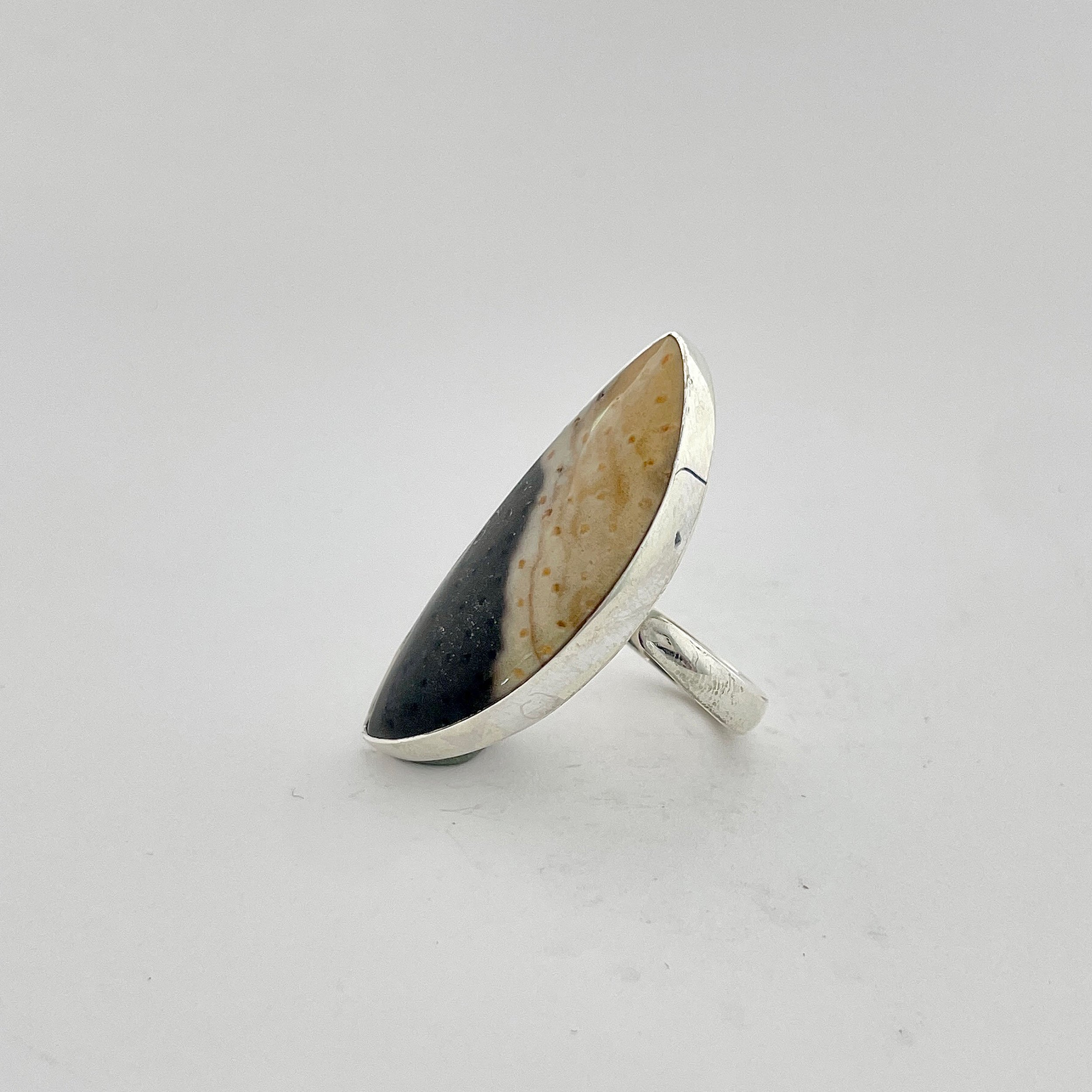 Plumroot Agate Ring-(PTJ-2-14)