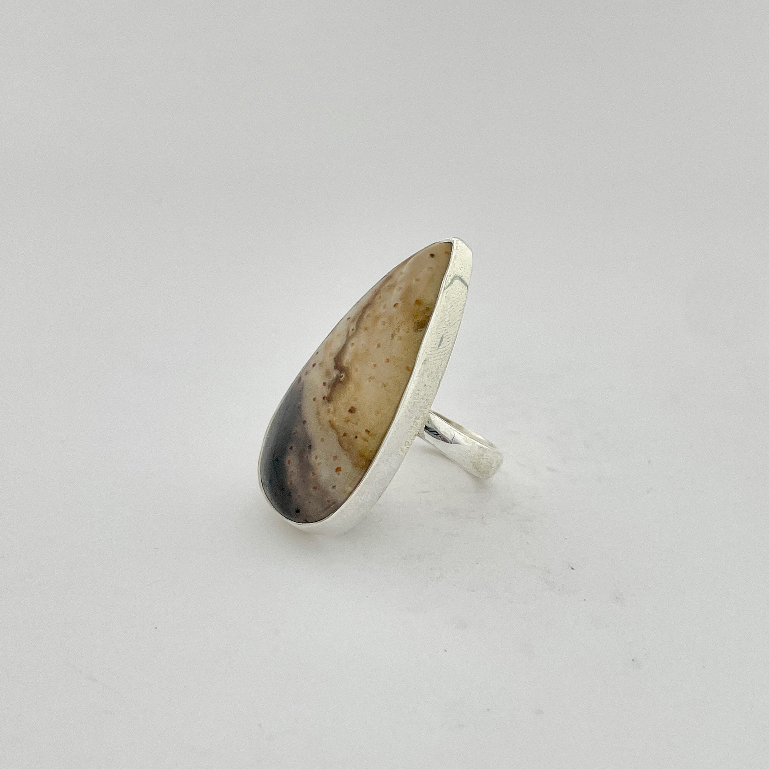 Plumroot Agate Ring-(PTJ-2-16)