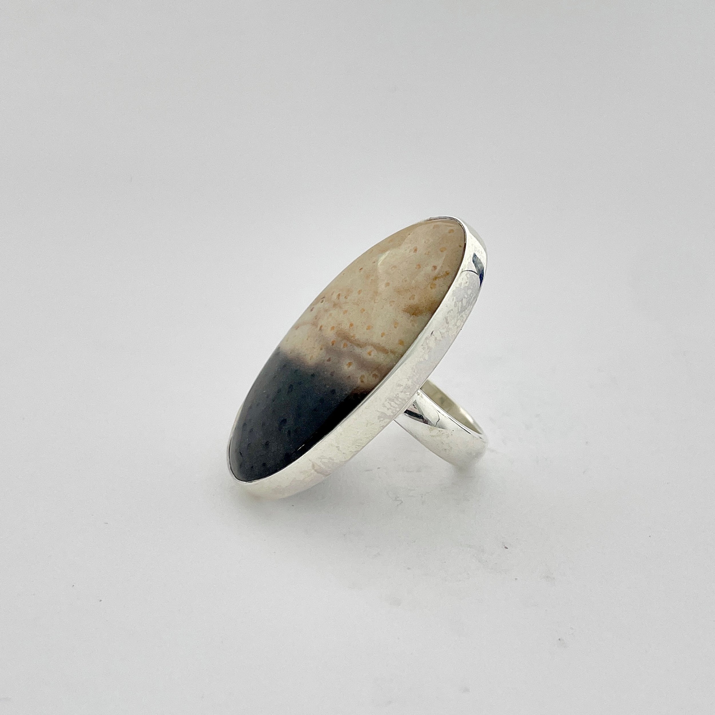 Plumroot Agate Ring-(PTJ-2-18)