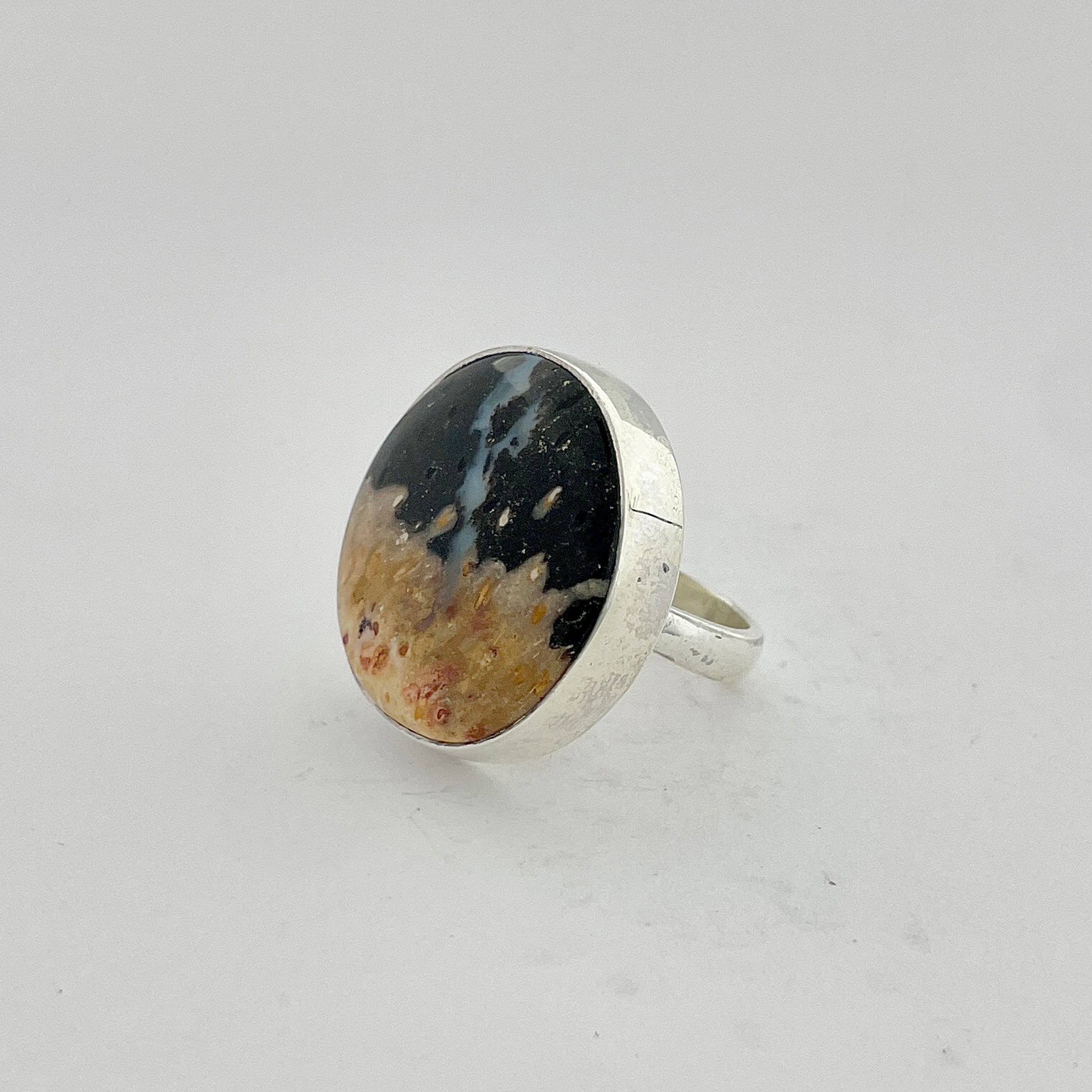 Plumroot Agate Ring-(PTJ-2-20)