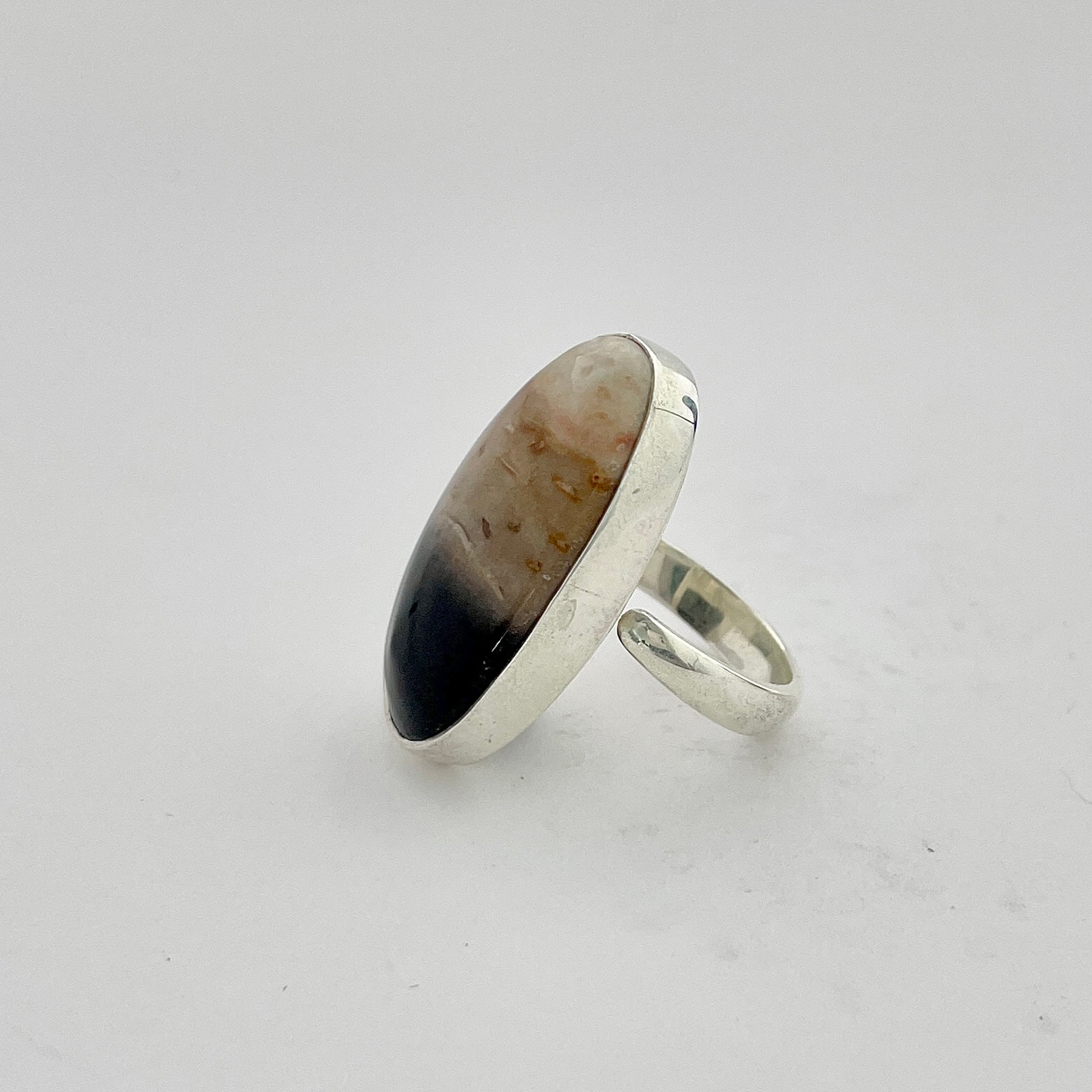 Plumroot Agate Ring-(PTJ-2-22)