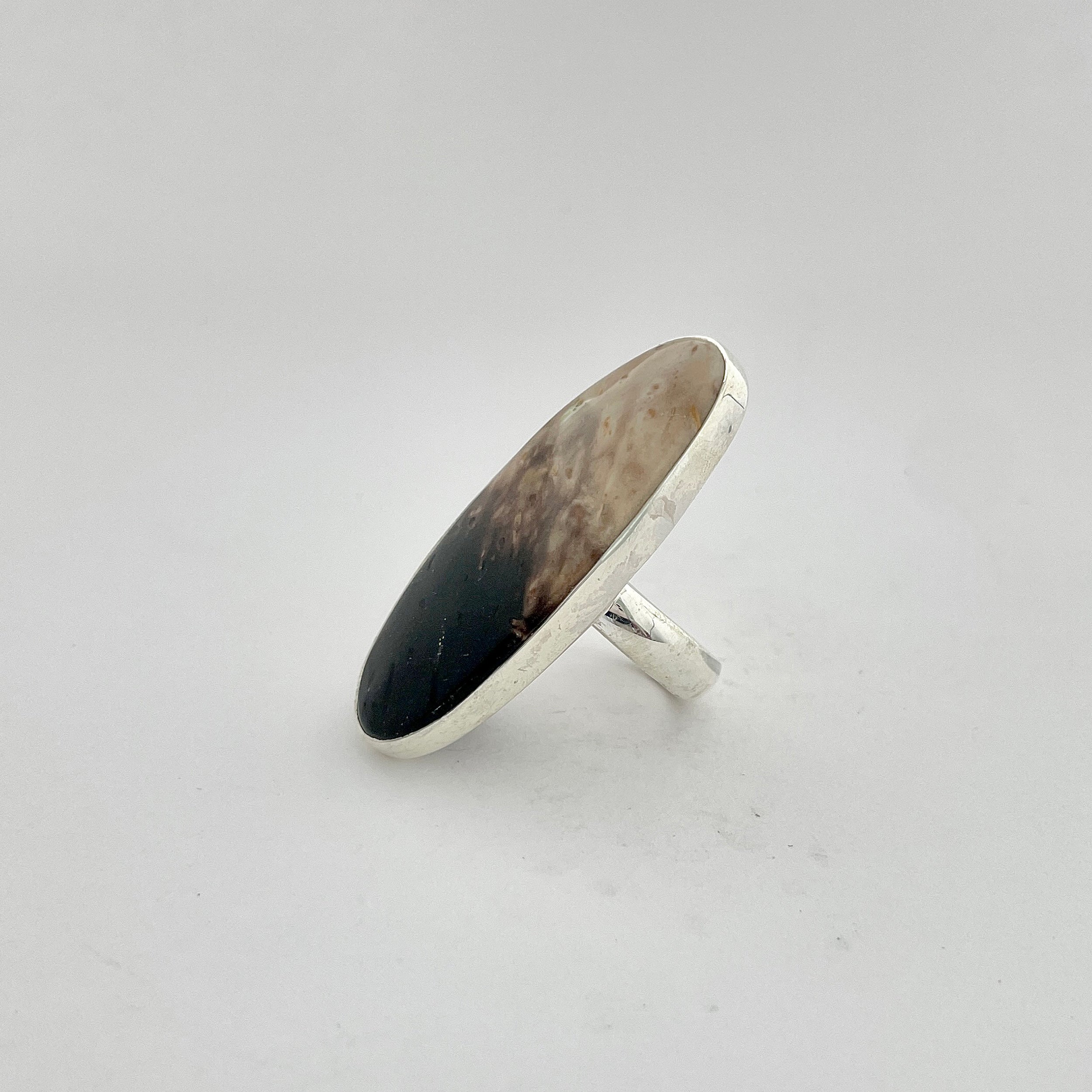 Plumroot Agate Ring-(PTJ-2-26)