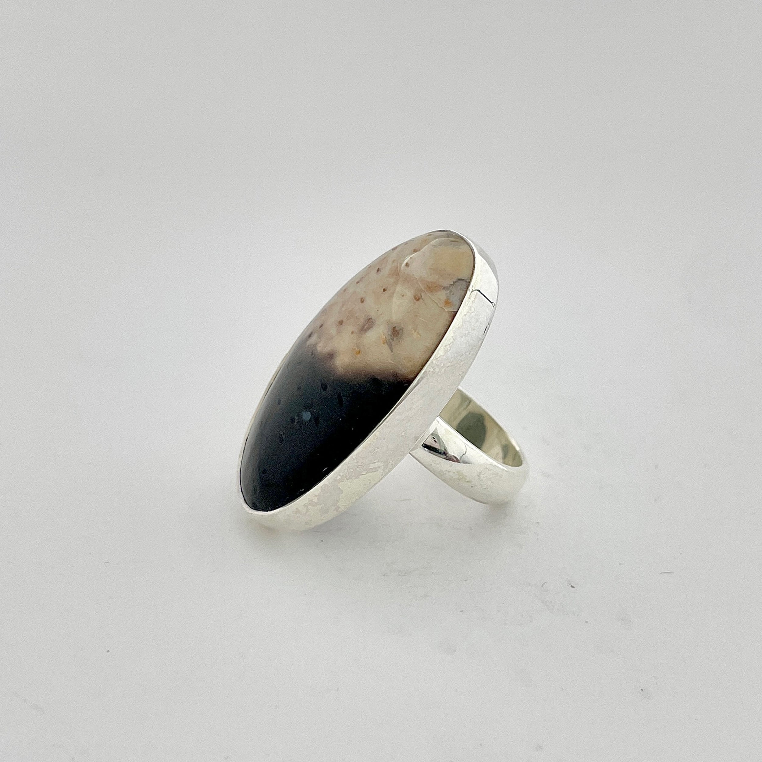 Plumroot Agate Ring-(PTJ-2-9)