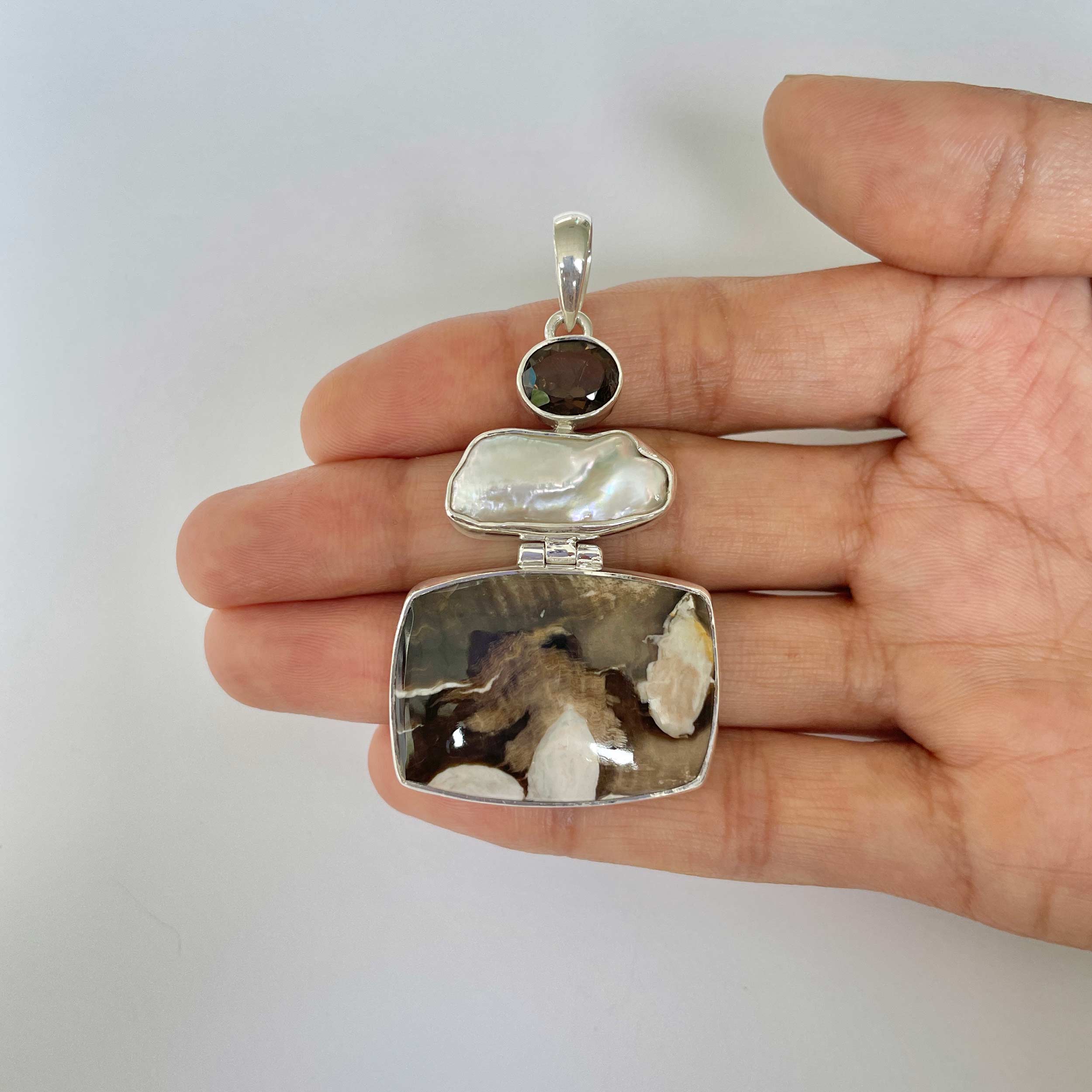 Peanutwood Jasper Pendant-(PWJ-1-12)