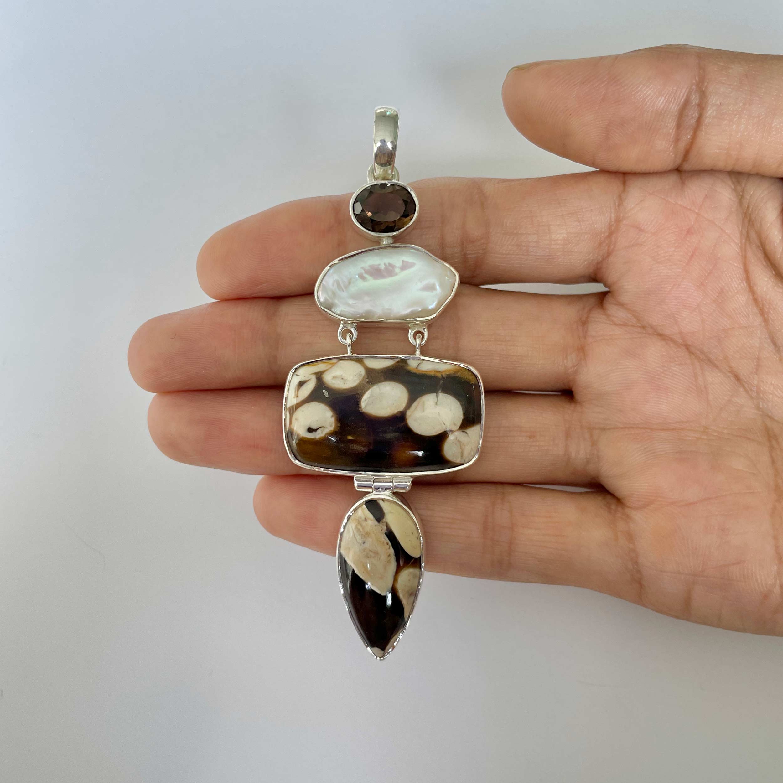 Peanutwood Jasper Pendant-(PWJ-1-19)