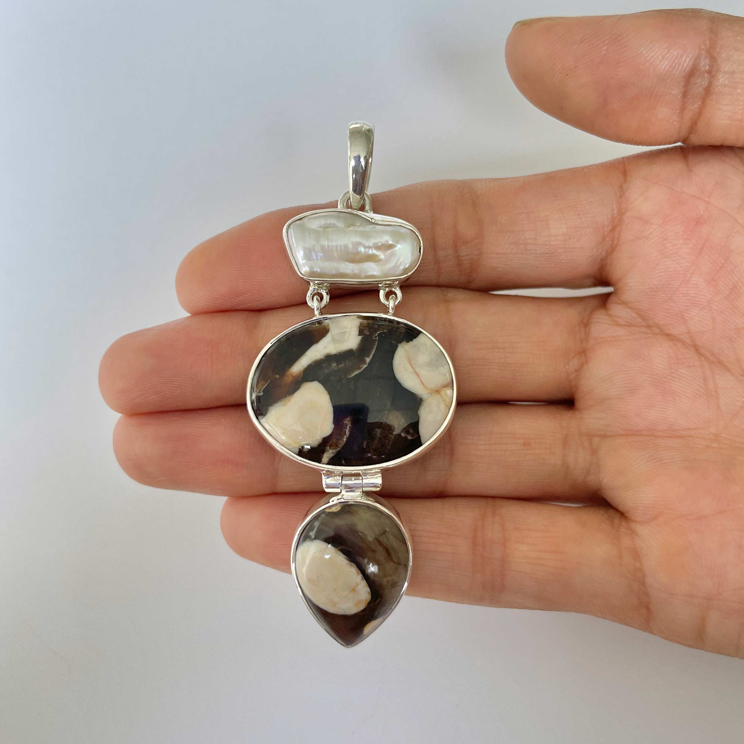 Peanutwood Jasper Pendant-(PWJ-1-29)