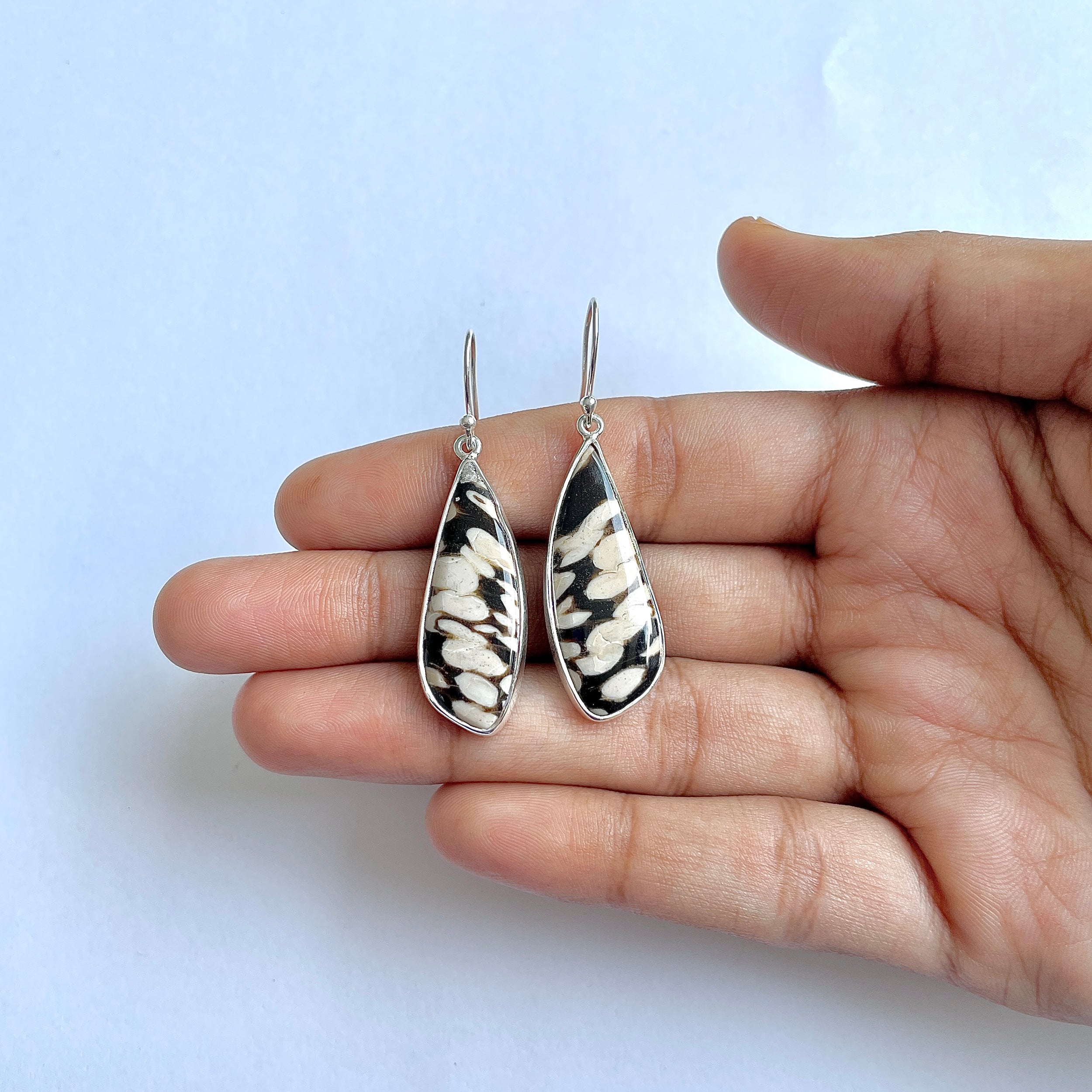 Peanutwood Jasper Earring-(PWJ-3-13)