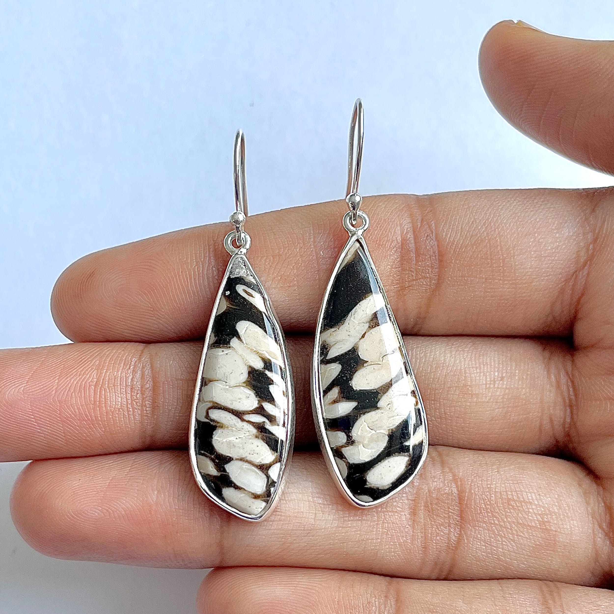 Peanutwood Jasper Earring-(PWJ-3-13)