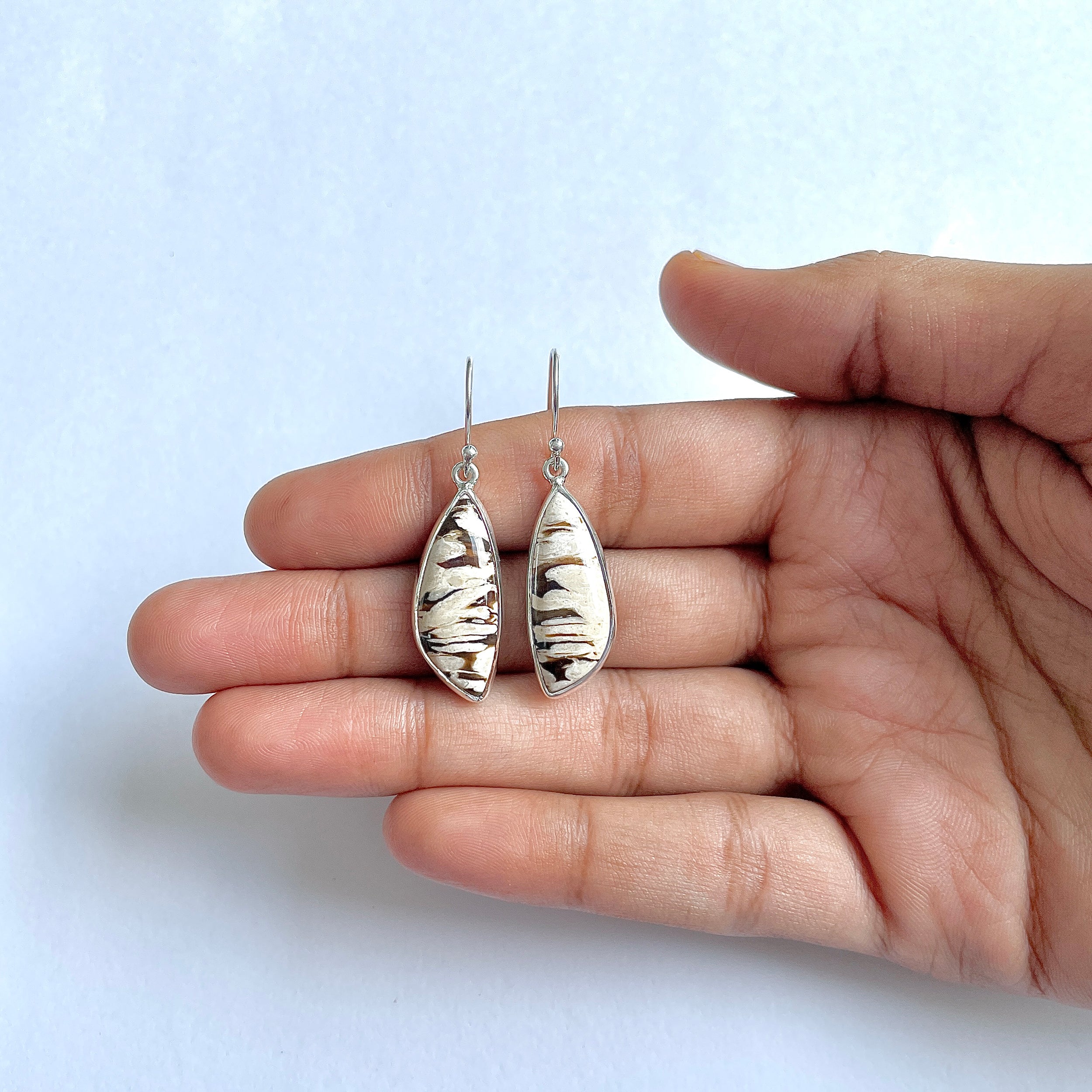 Peanutwood Jasper Earring-(PWJ-3-15)