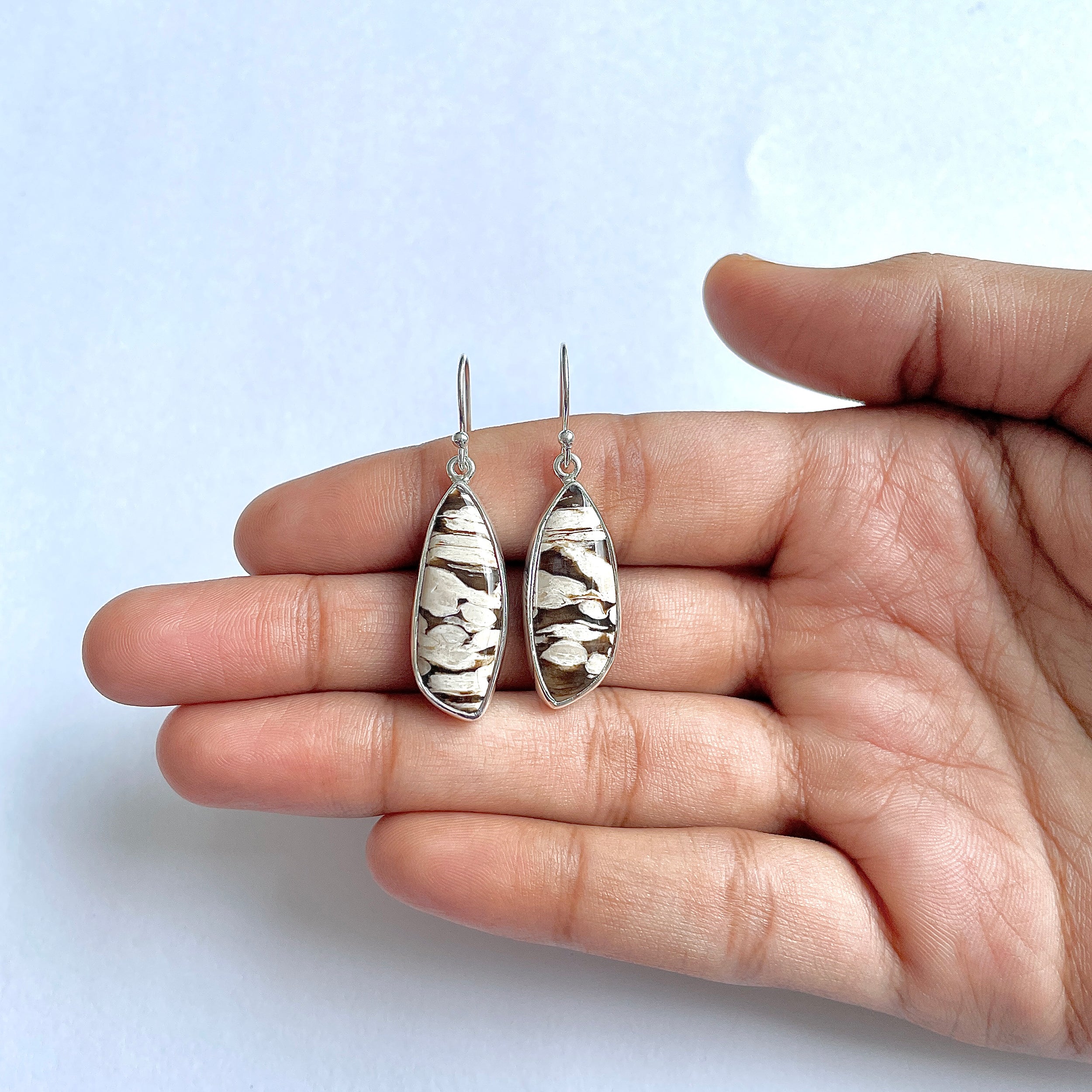 Peanutwood Jasper Earring-(PWJ-3-19)