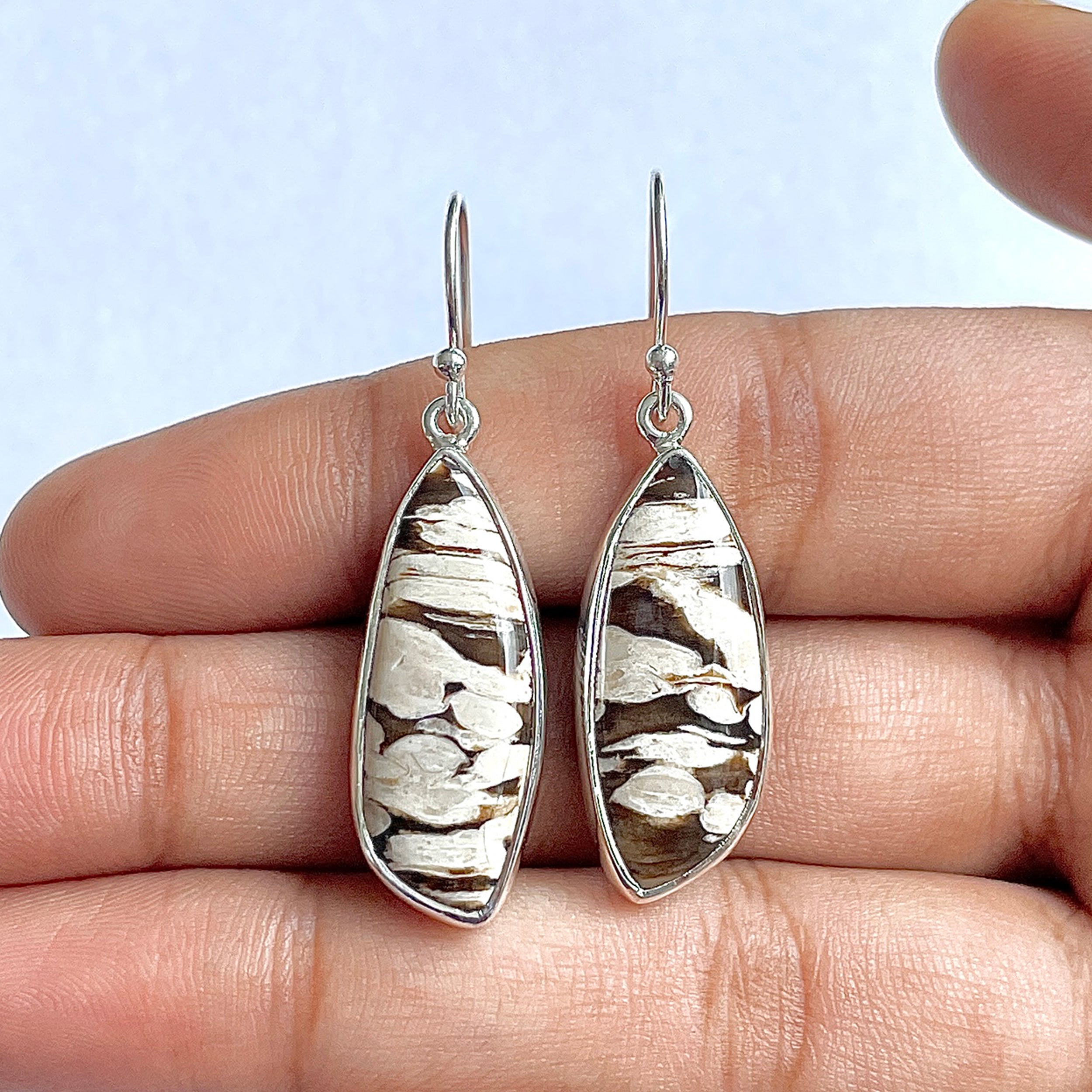 Peanutwood Jasper Earring-(PWJ-3-19)