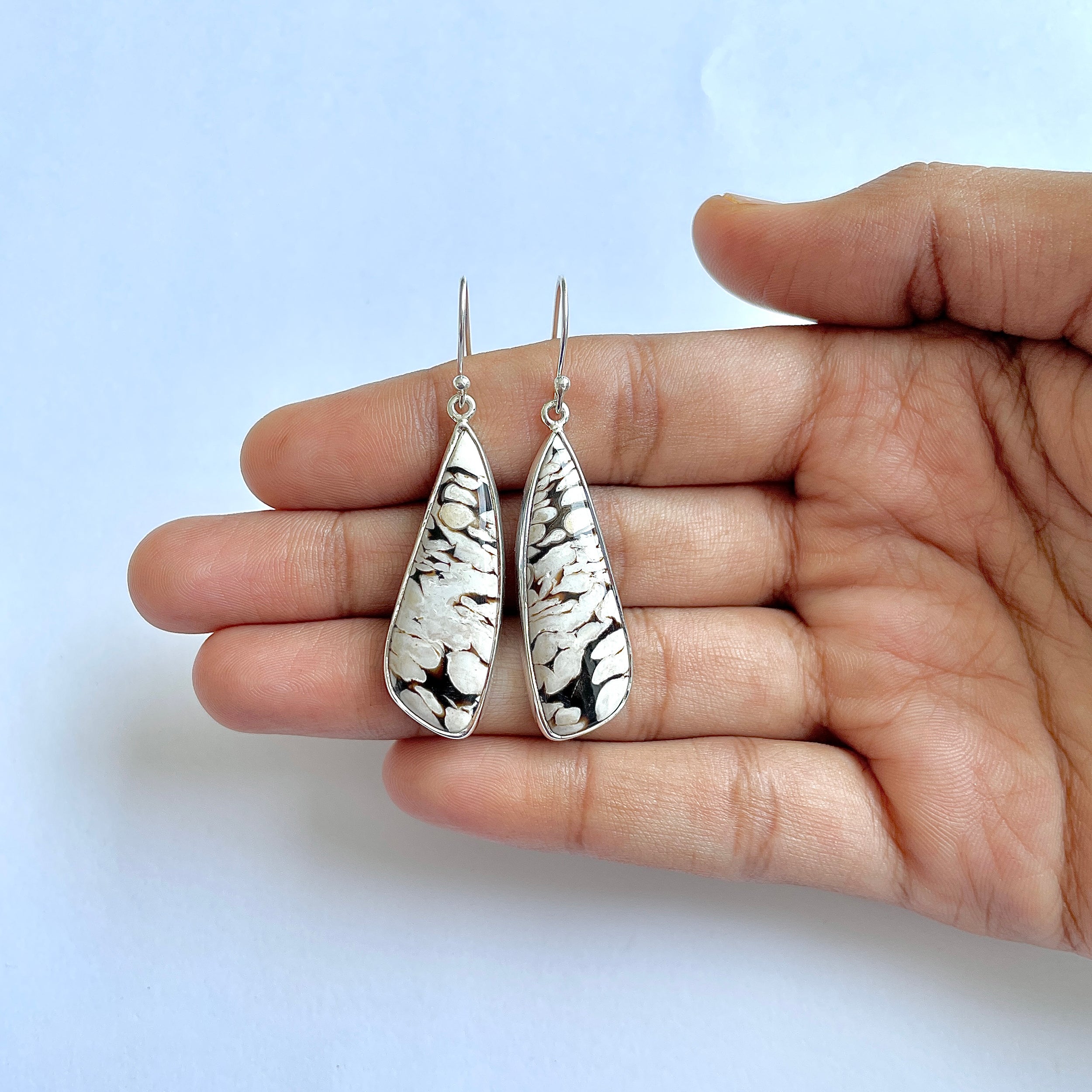 Peanutwood Jasper Earring-(PWJ-3-2)
