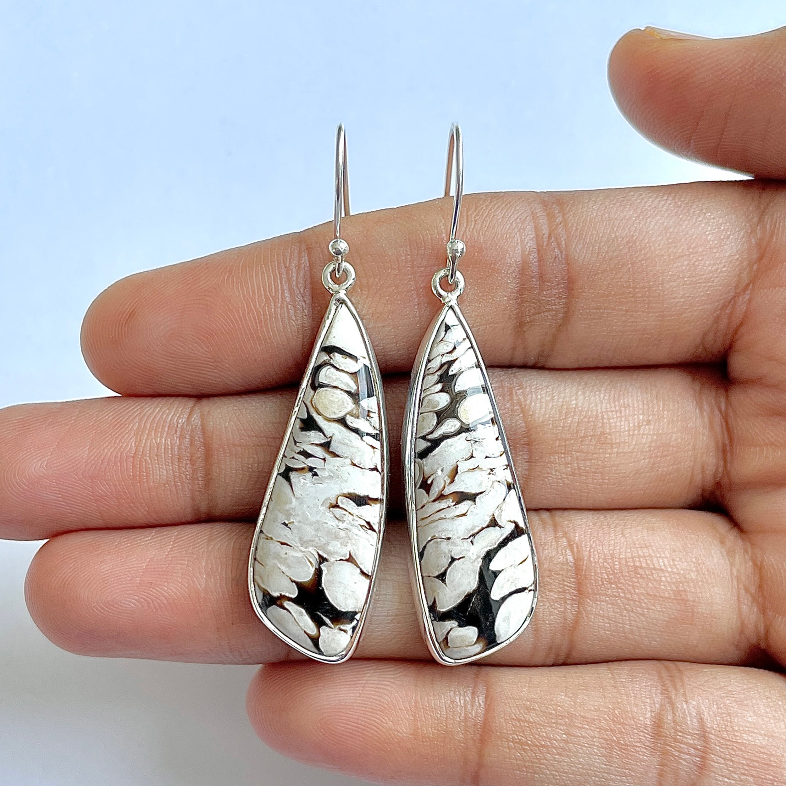 Peanutwood Jasper Earring-(PWJ-3-2)