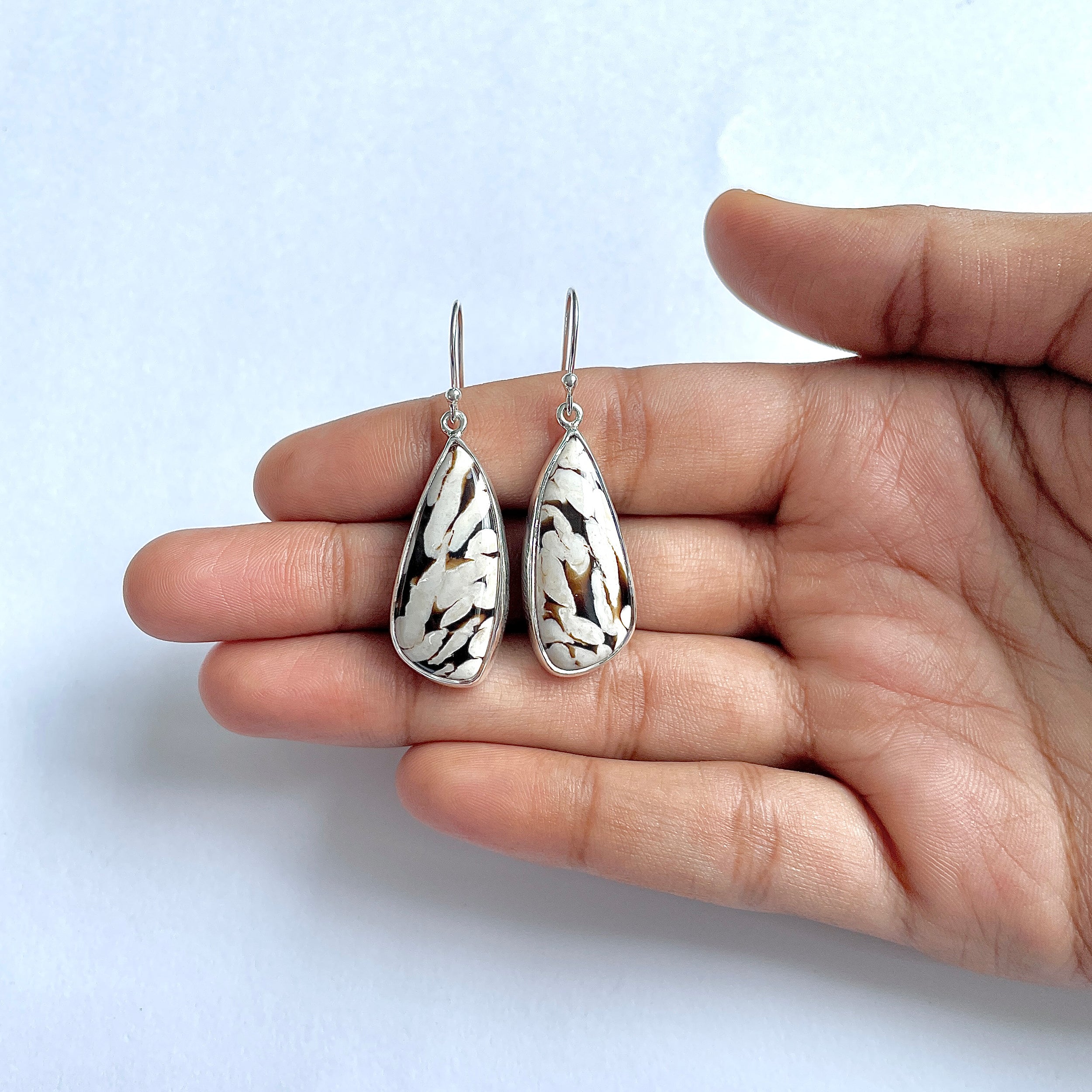 Peanutwood Jasper Earring-(PWJ-3-20)