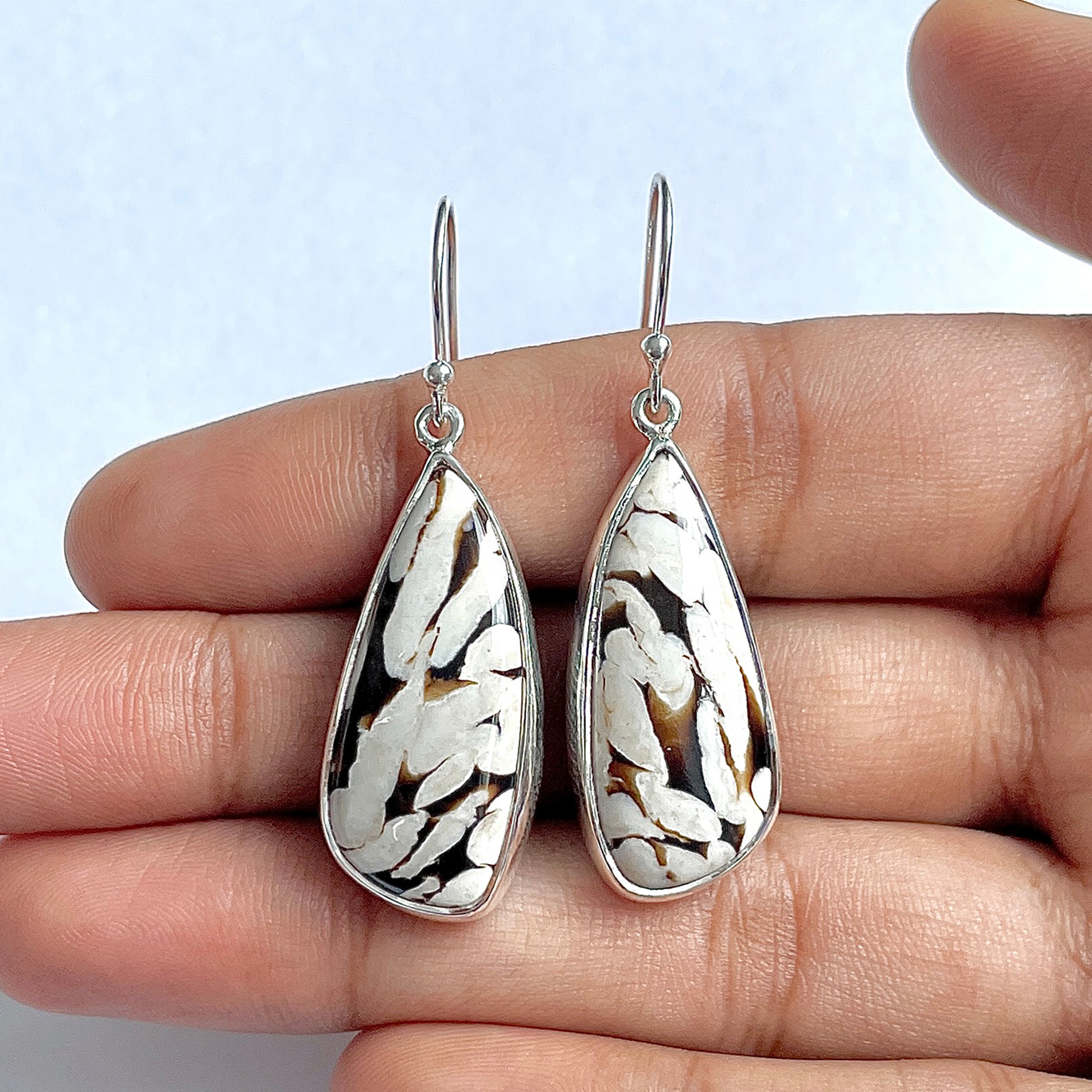 Peanutwood Jasper Earring-(PWJ-3-20)