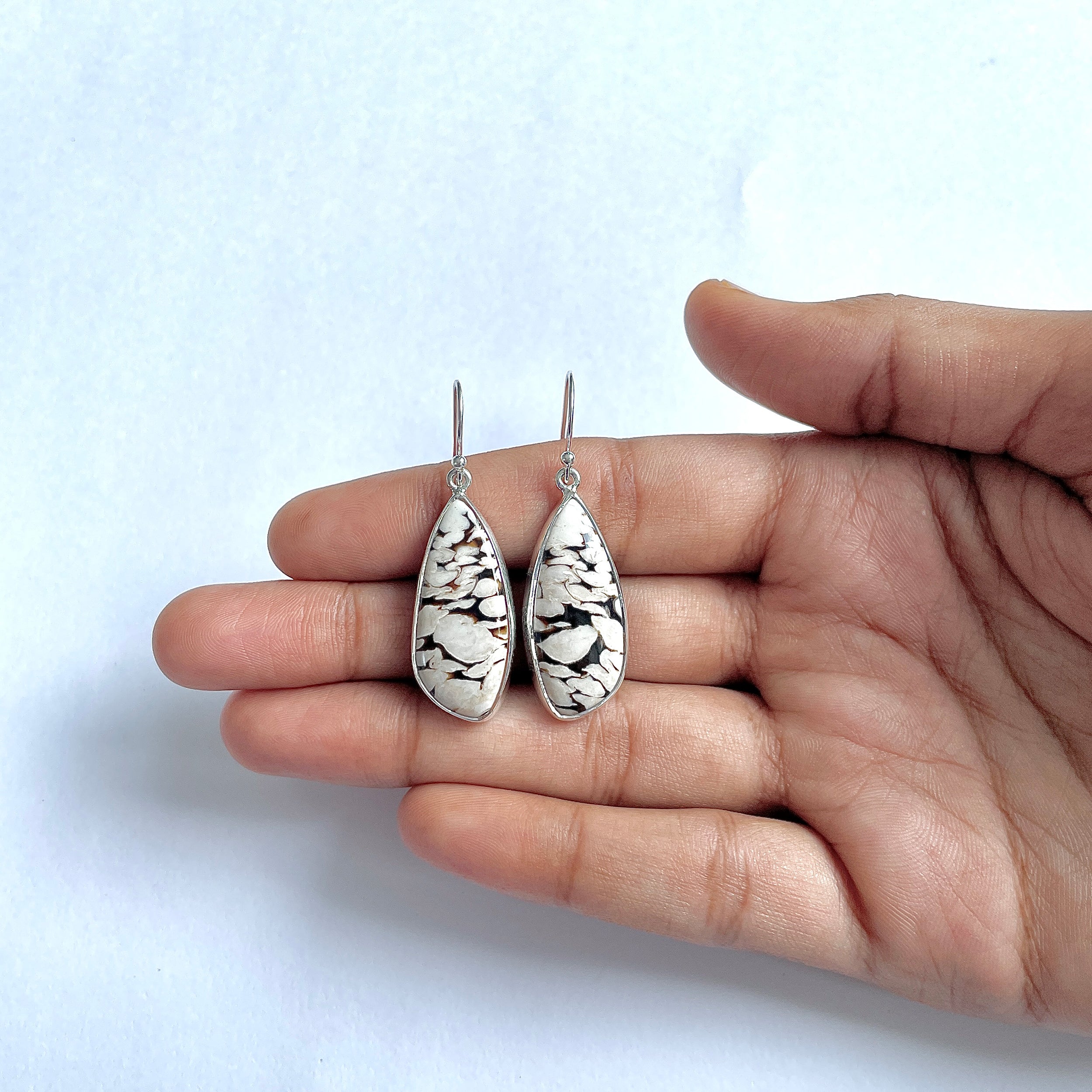 Peanutwood Jasper Earring-(PWJ-3-21)