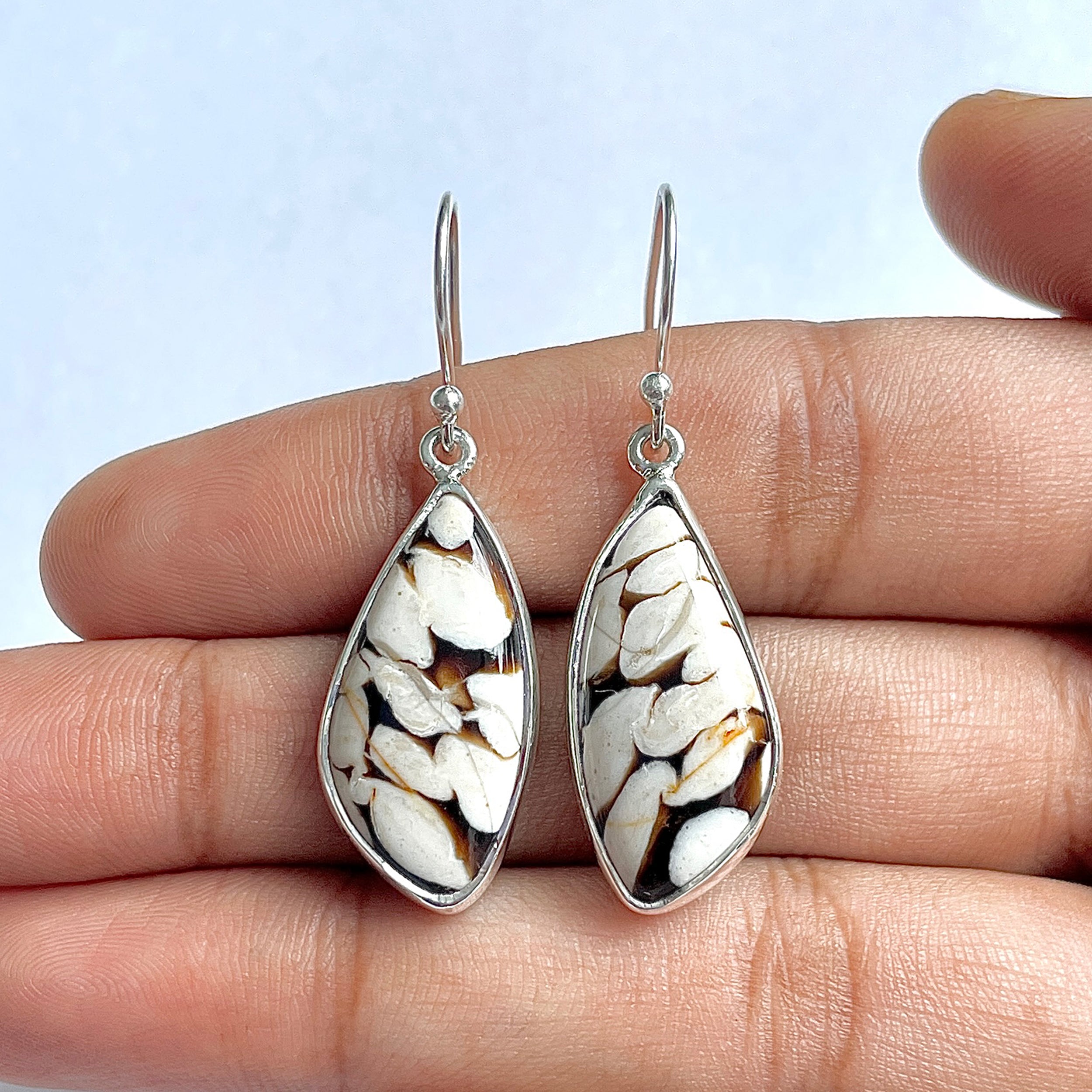Peanutwood Jasper Earring-(PWJ-3-26)