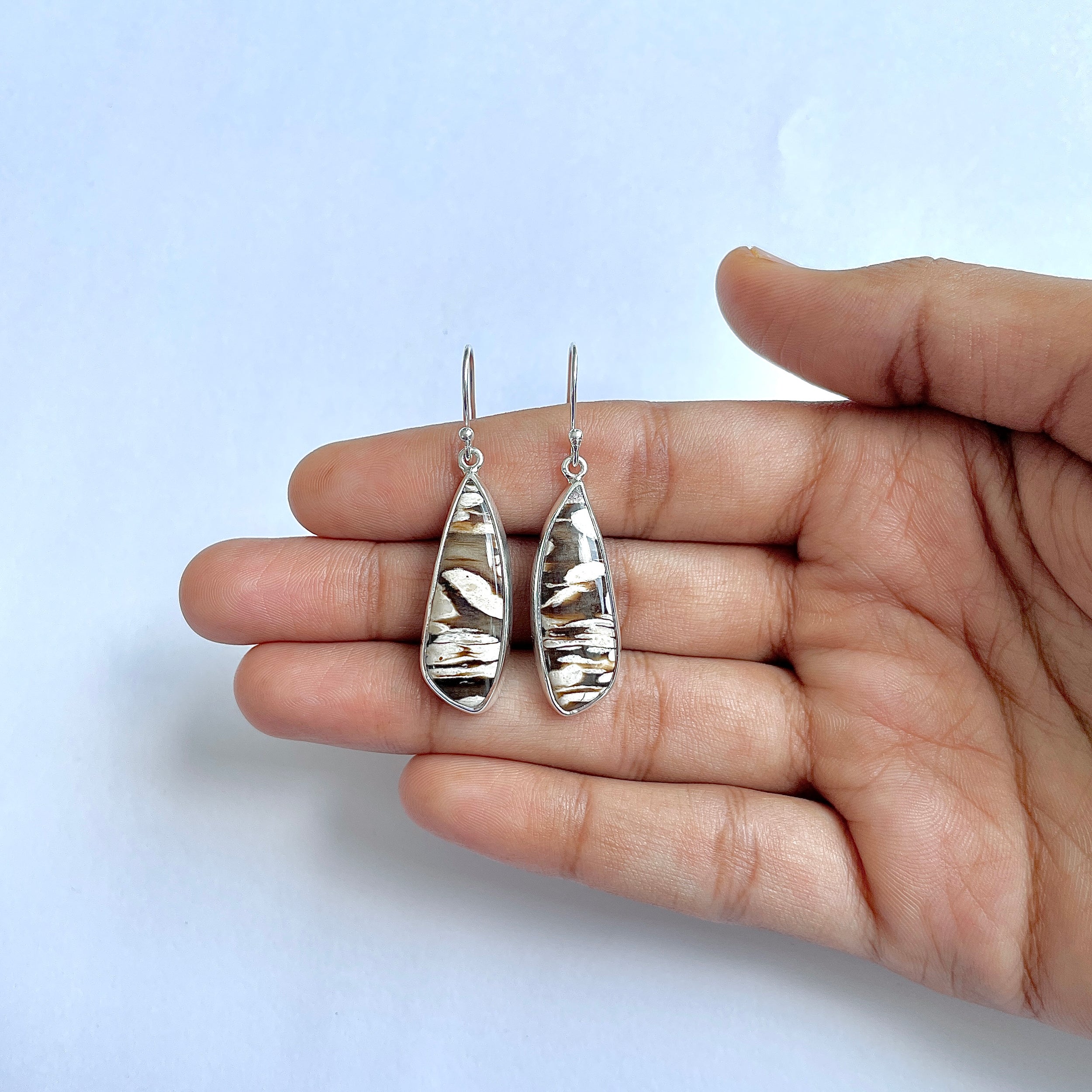 Peanutwood Jasper Earring-(PWJ-3-6)