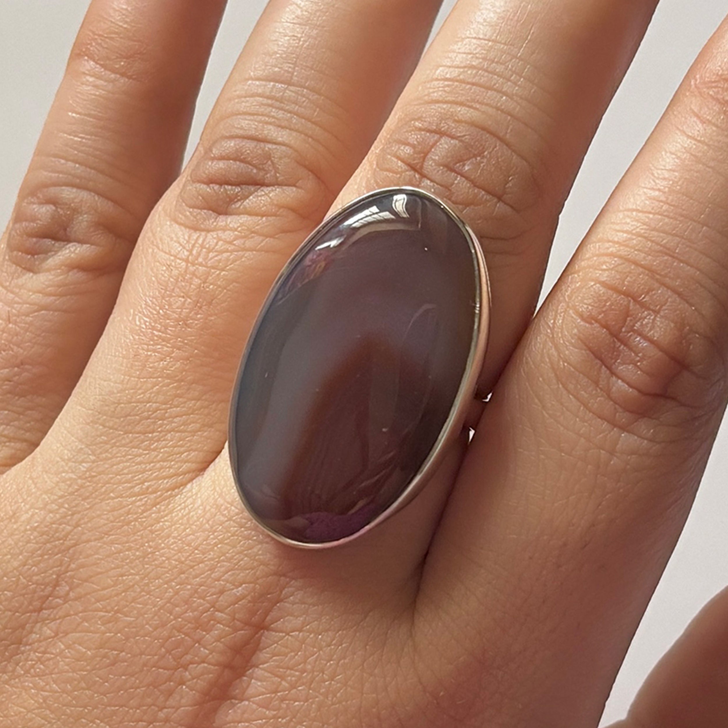 Red Botswana Agate Ring-(RBA-2-18)