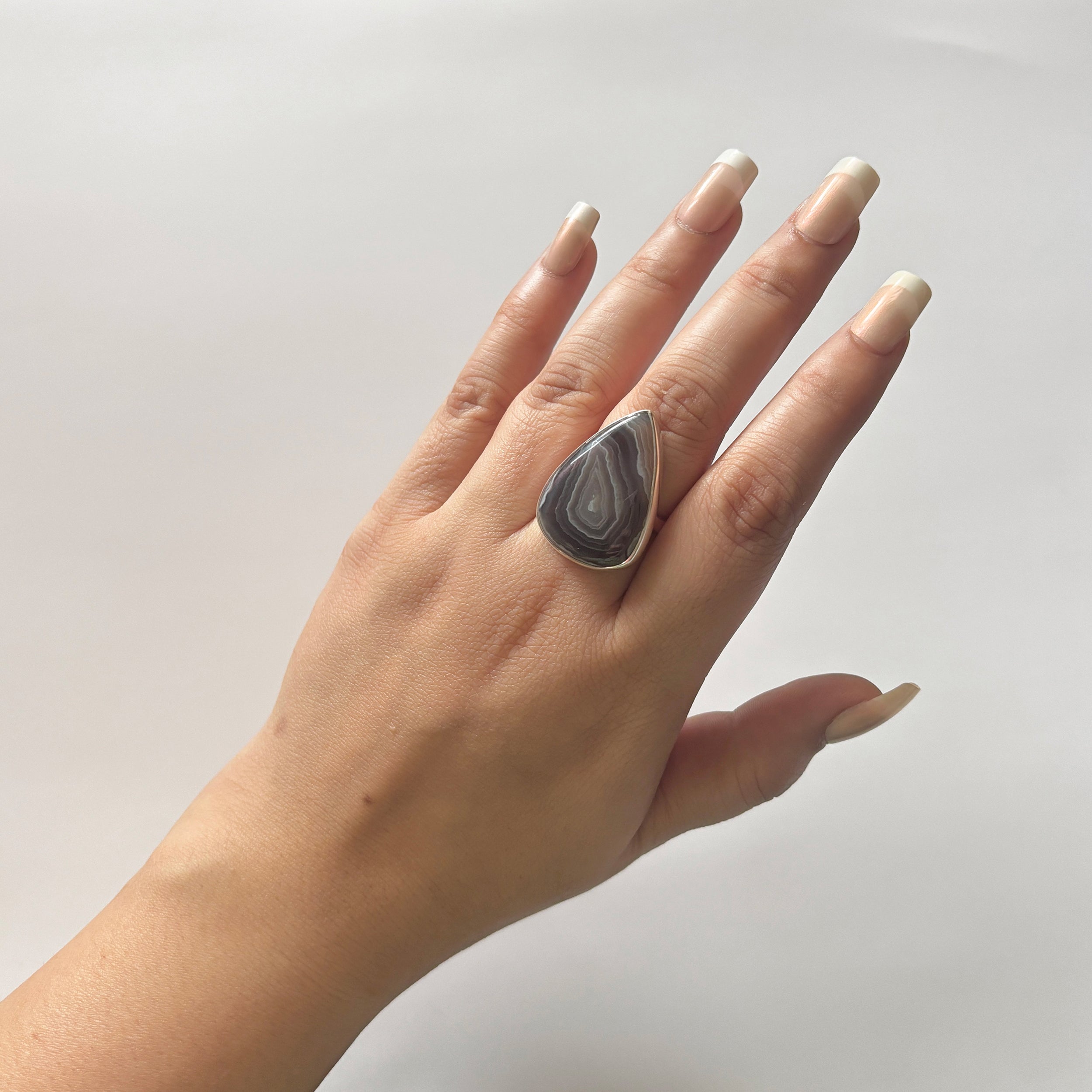 Red Botswana Agate Ring-(RBA-2-19)