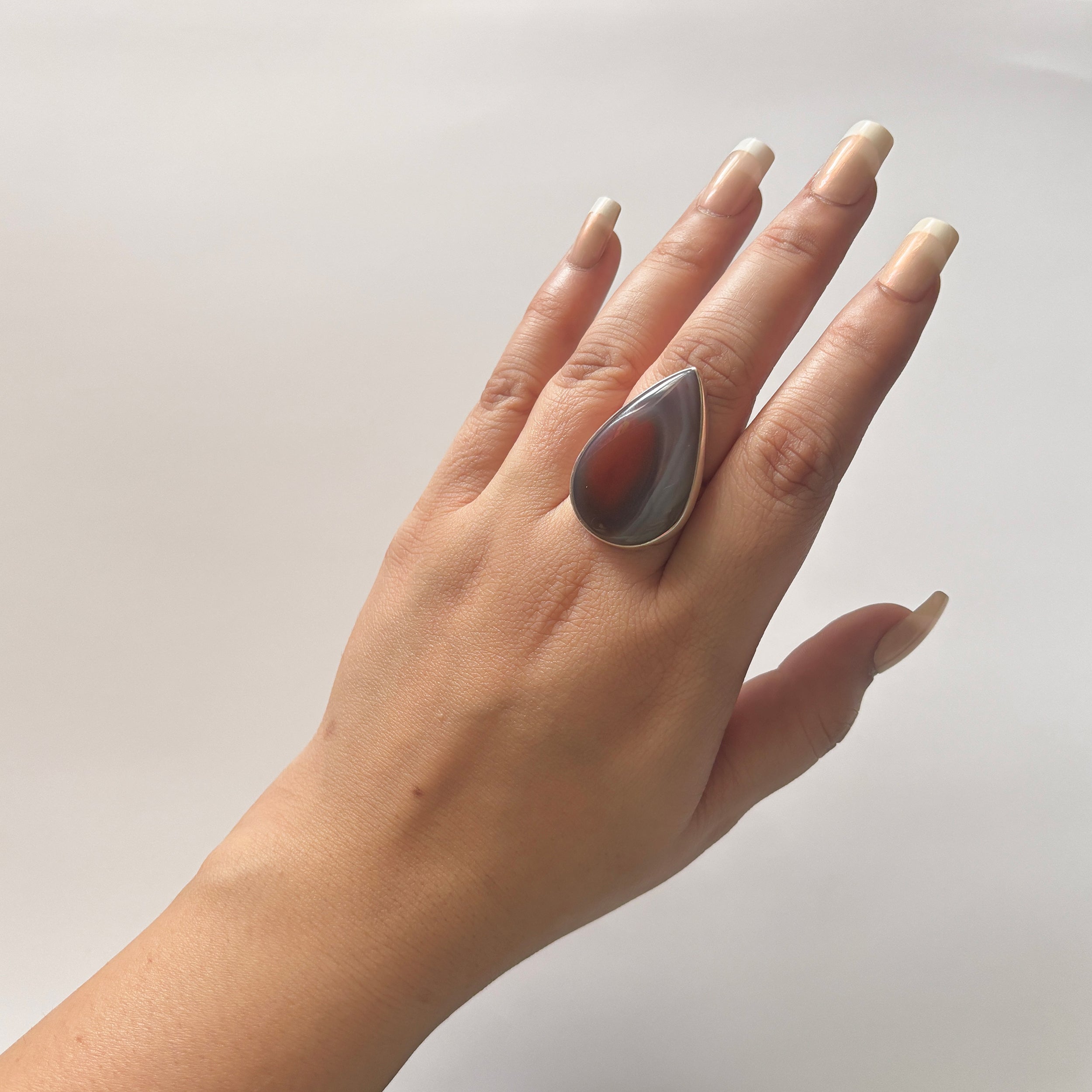 Red Botswana Agate Ring-(RBA-2-2)