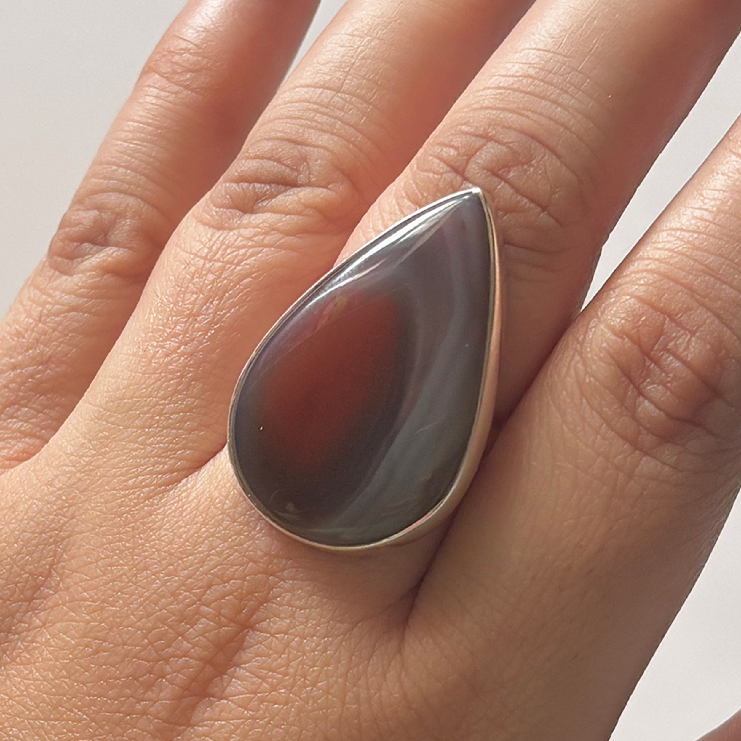 Red Botswana Agate Ring-(RBA-2-2)