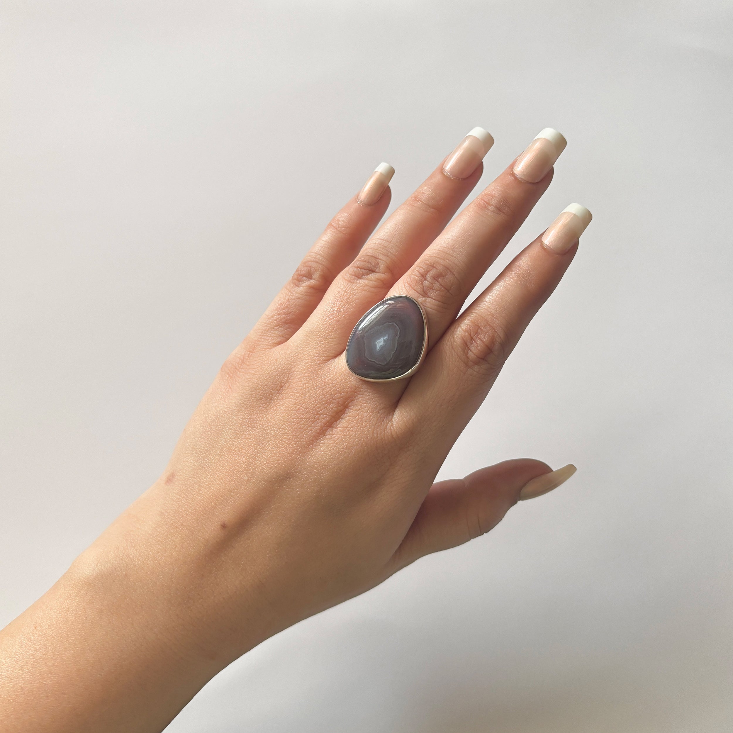 Red Botswana Agate Ring-(RBA-2-21)