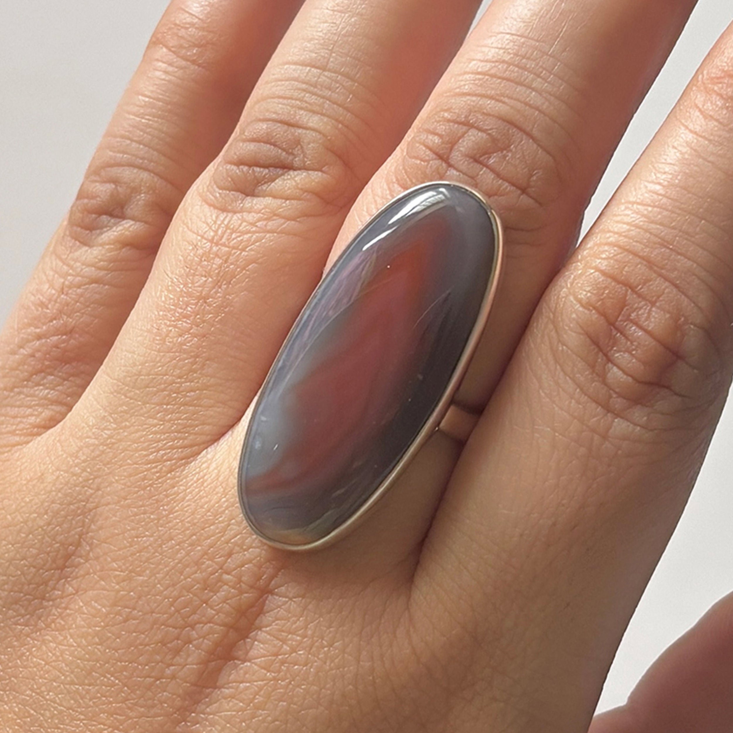 Red Botswana Agate Ring-(RBA-2-29)