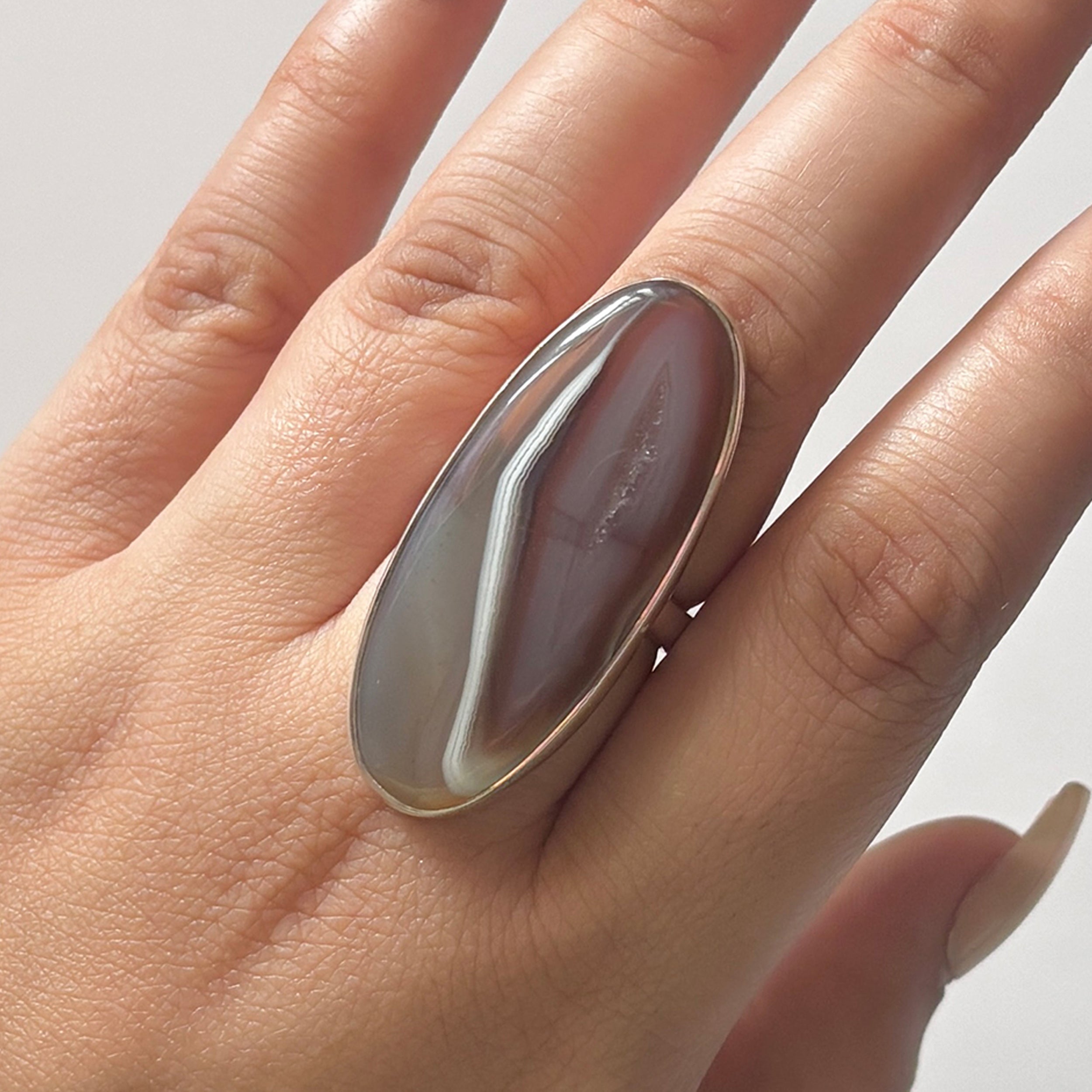 Red Botswana Agate Ring-(RBA-2-3)