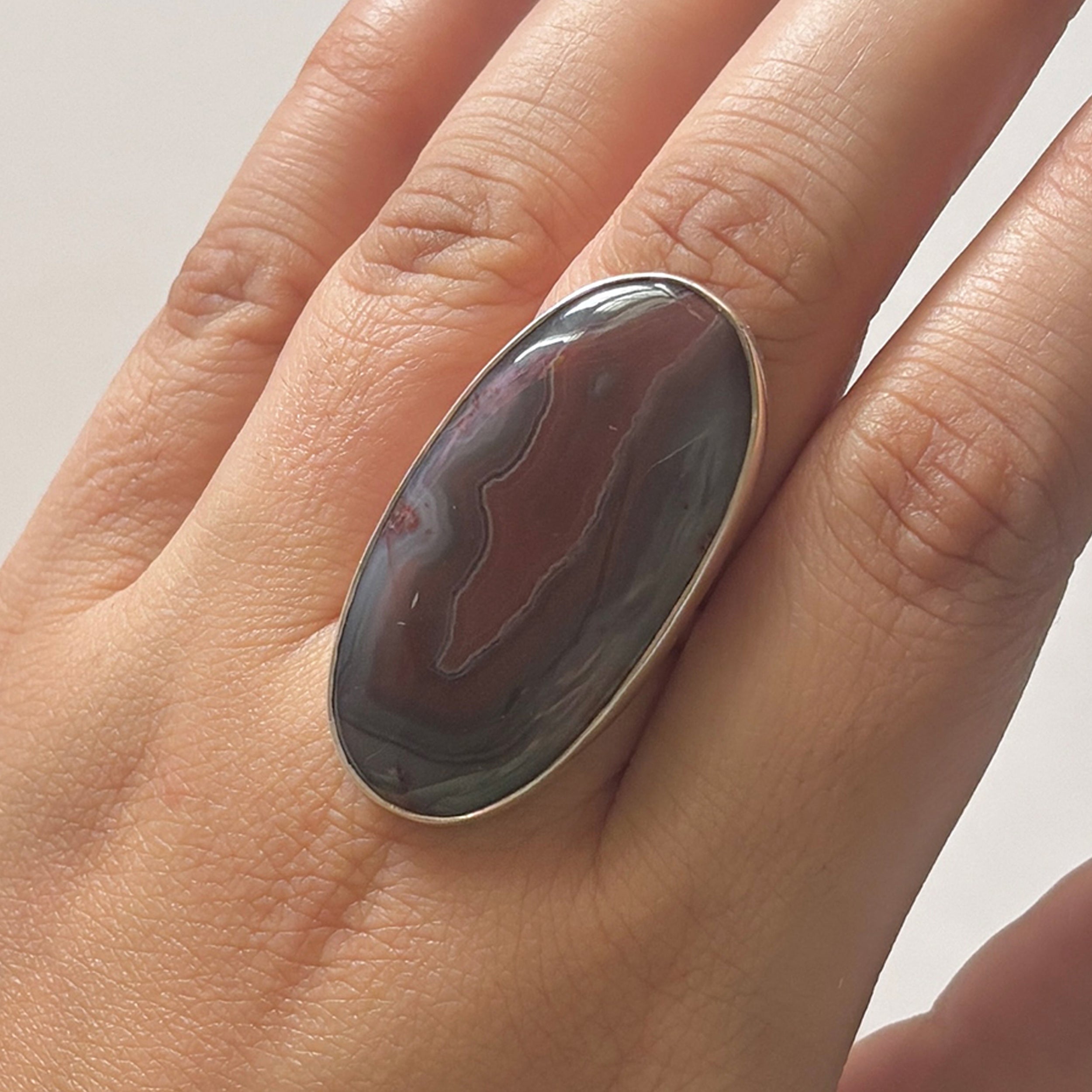 Red Botswana Agate Ring-(RBA-2-30)