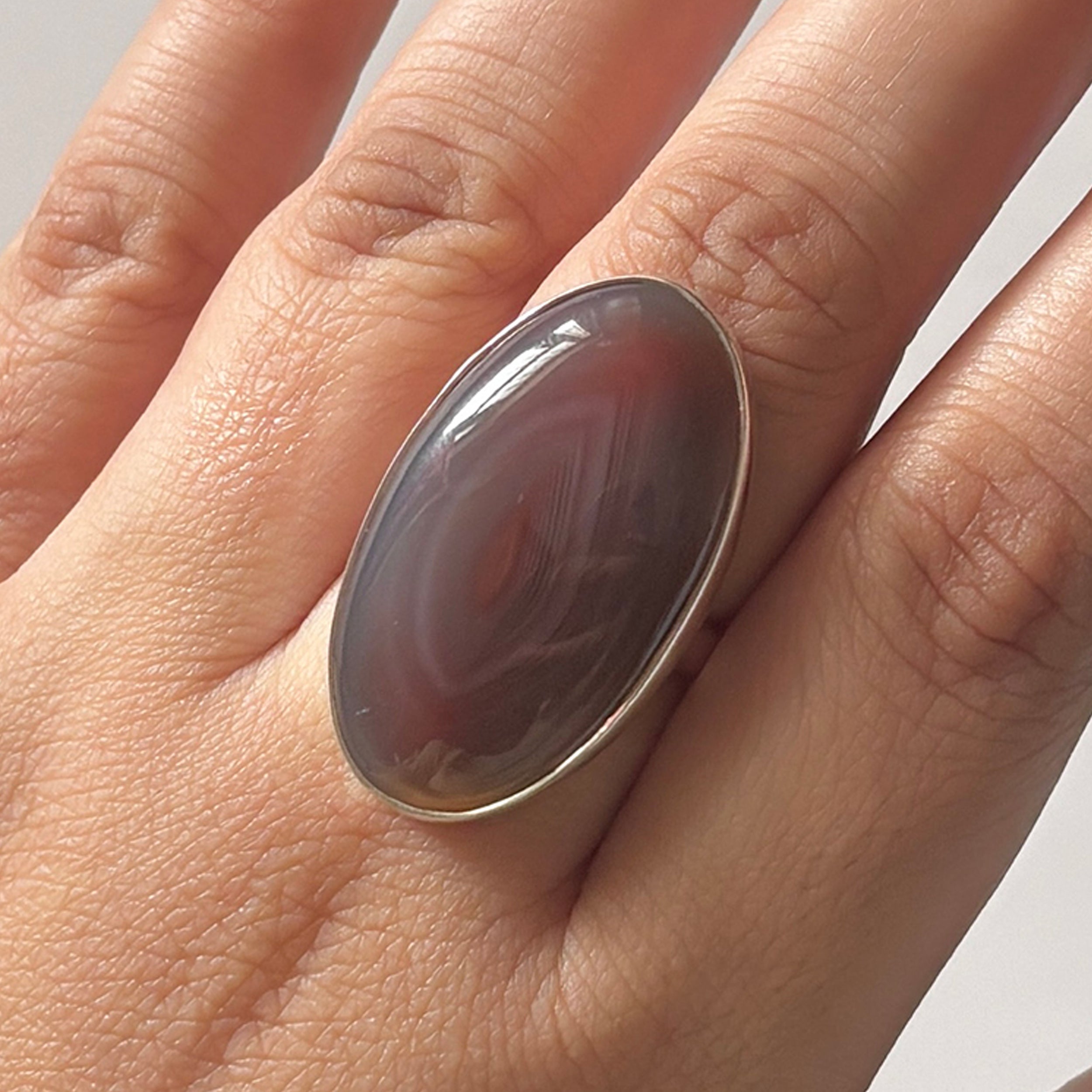 Red Botswana Agate Ring-(RBA-2-31)