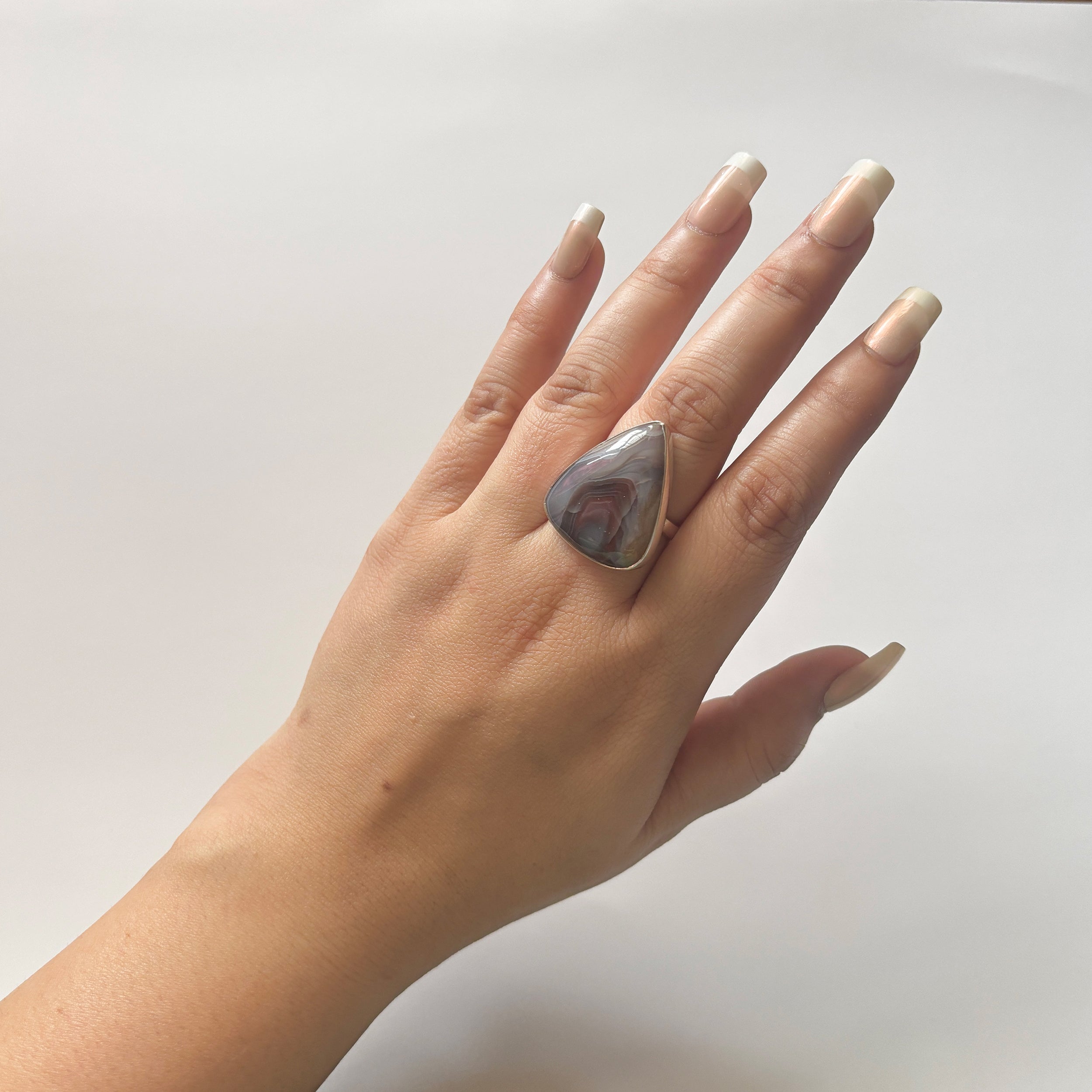 Red Botswana Agate Ring-(RBA-2-33)