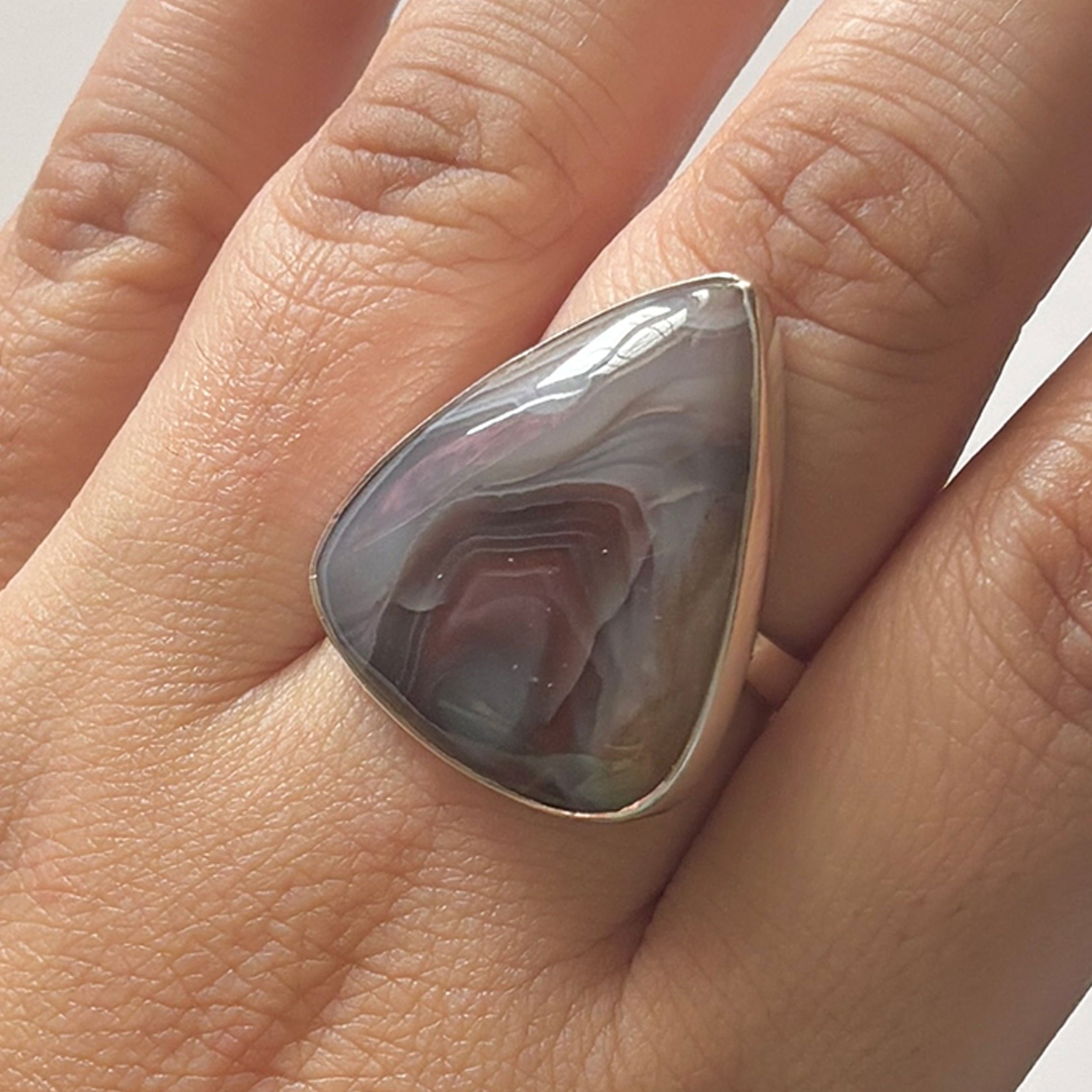 Red Botswana Agate Ring-(RBA-2-33)