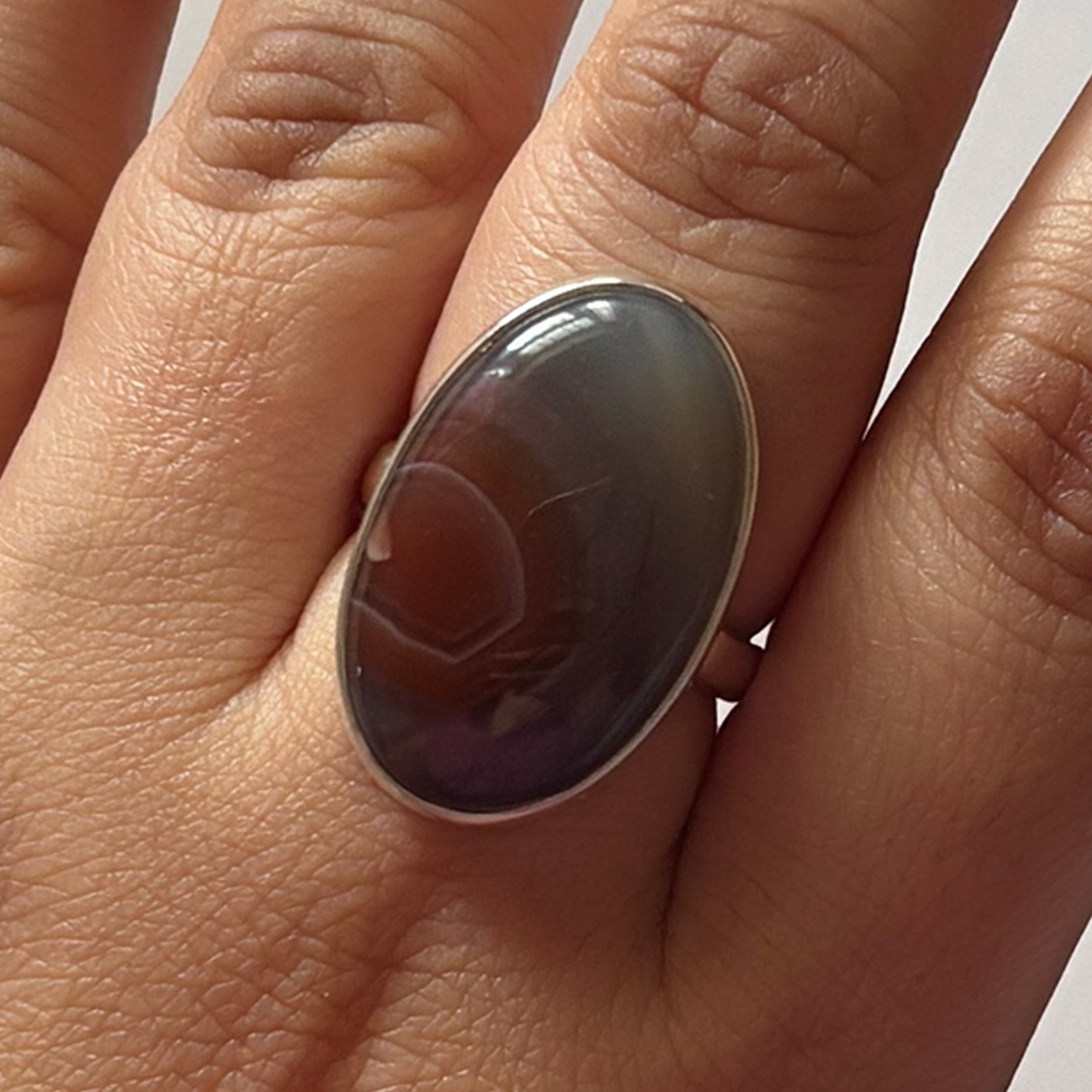 Red Botswana Agate Ring-(RBA-2-4)