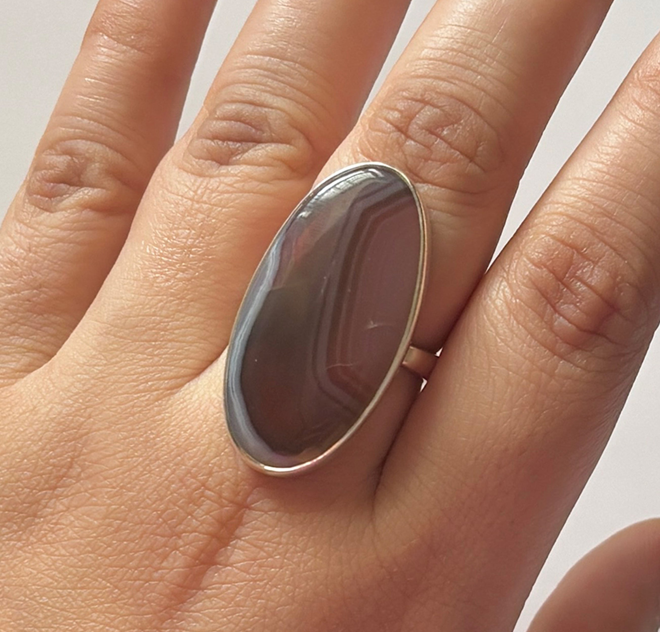 Red Botswana Agate Ring-(RBA-2-41)