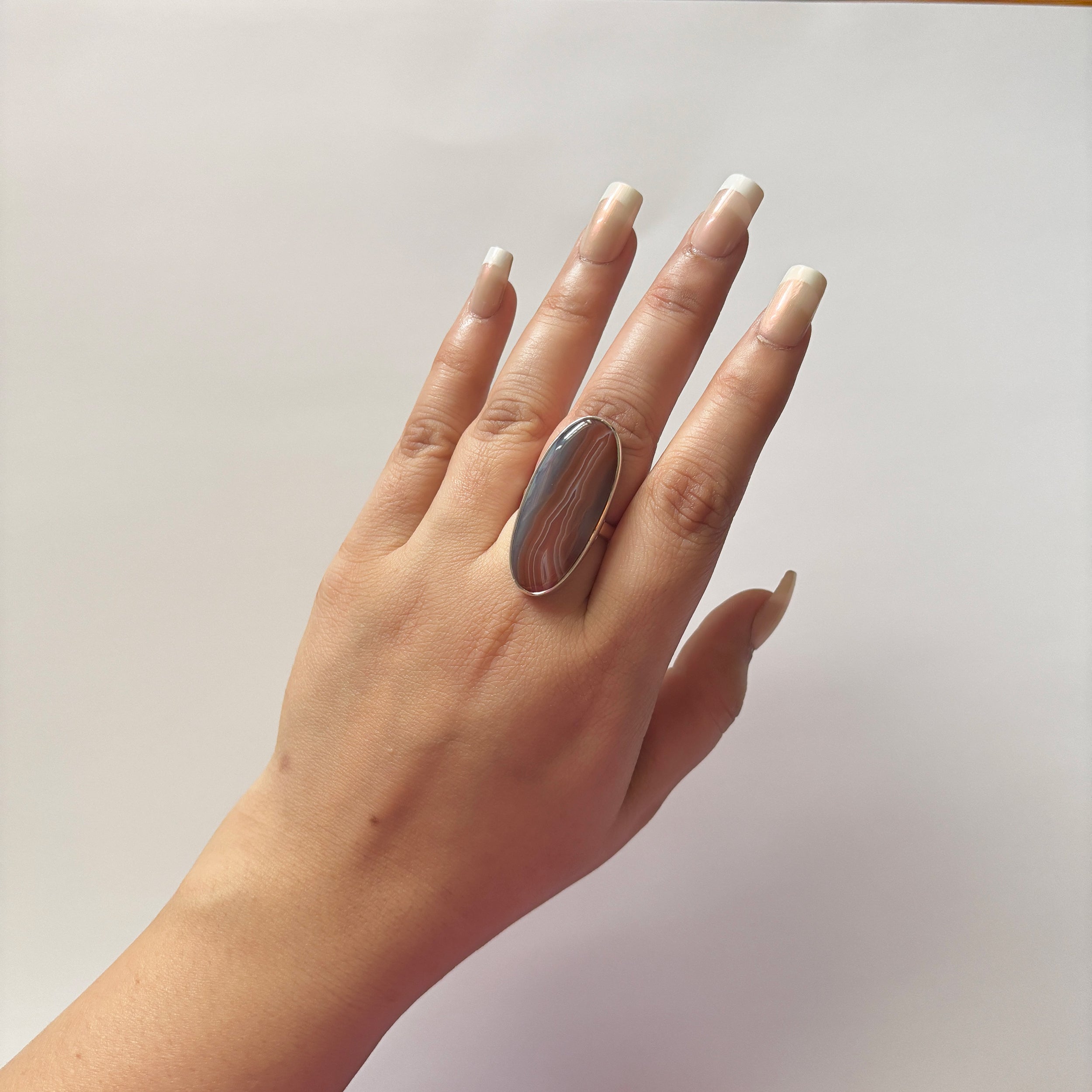 Red Botswana Agate Ring-(RBA-2-42)