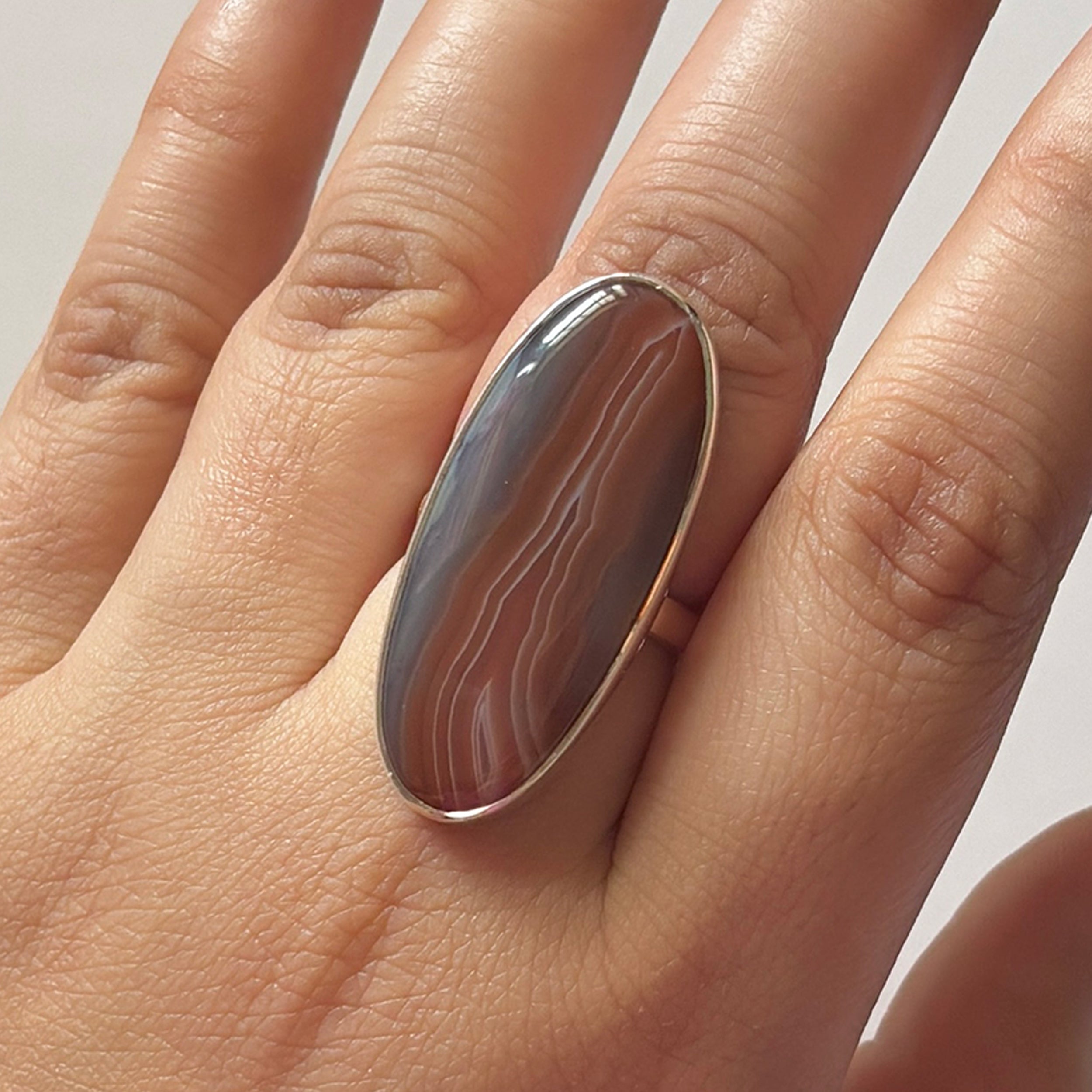 Red Botswana Agate Ring-(RBA-2-42)