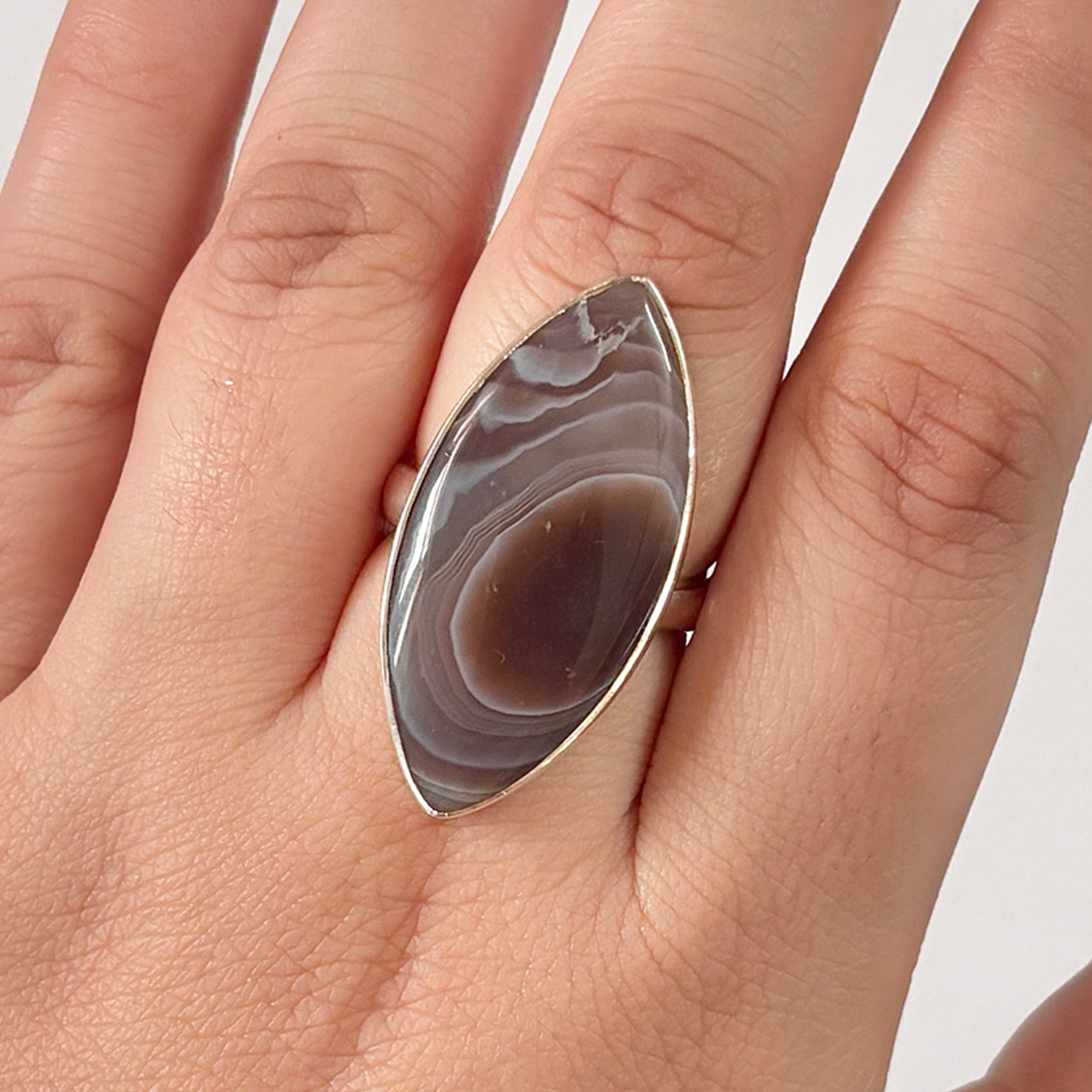 Red Botswana Agate Ring-(RBA-2-45)