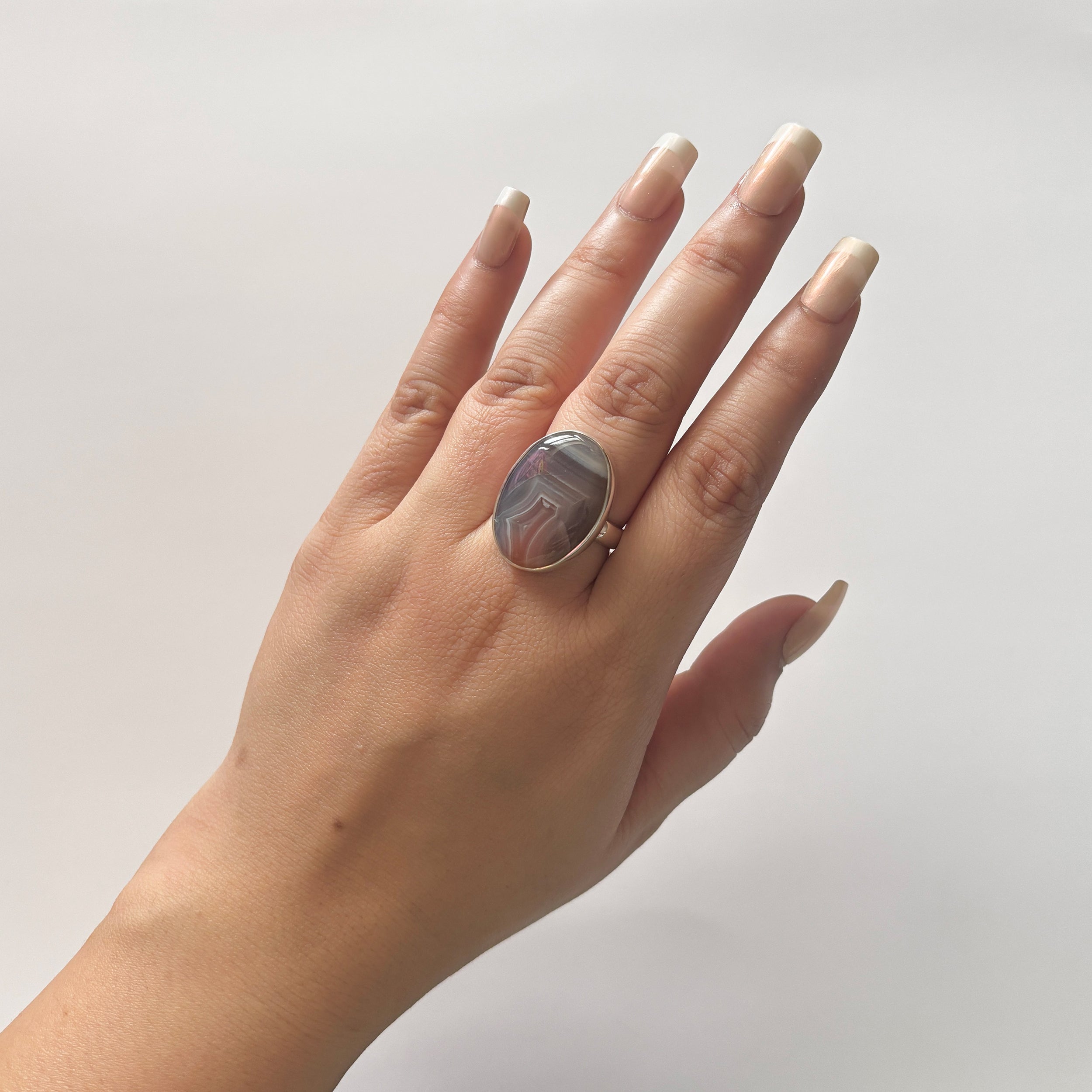 Red Botswana Agate Ring-(RBA-2-46)